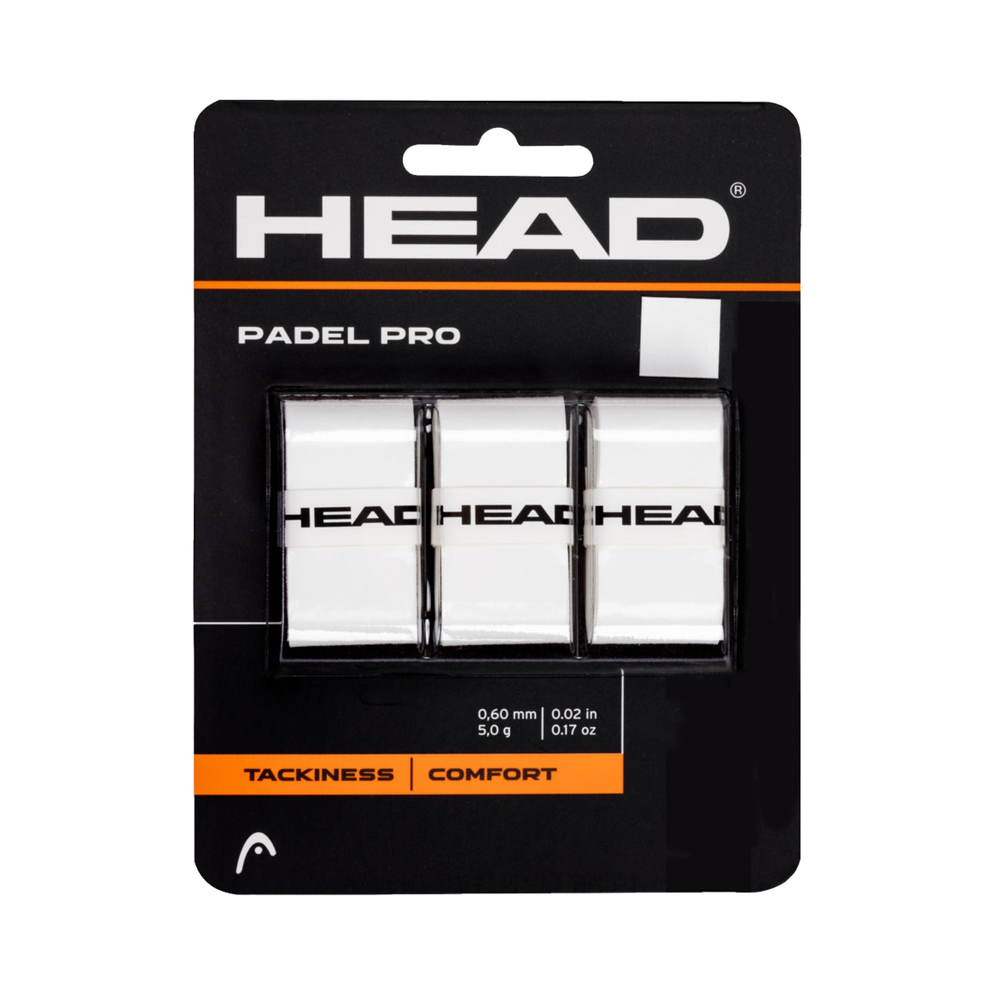 HEAD Padel Pro 3-pack - vit