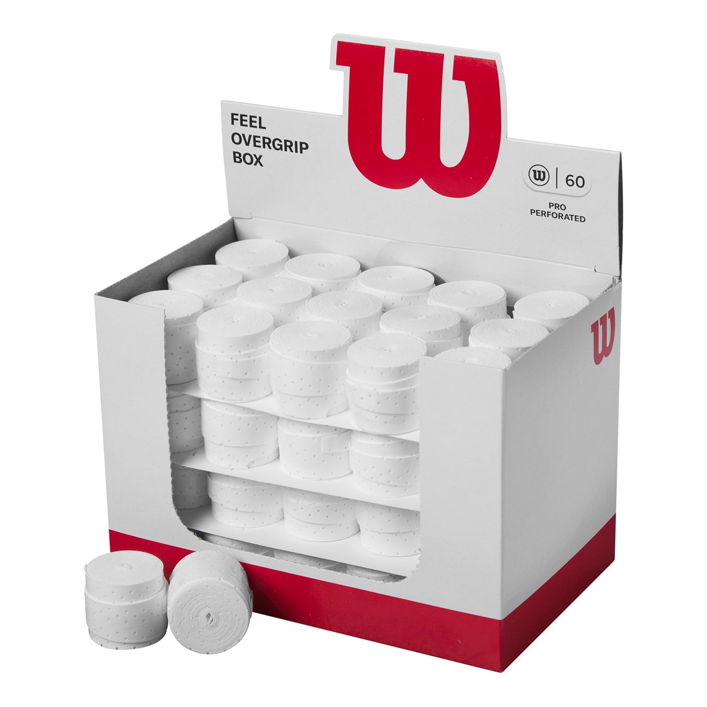 Wilson Pro Overgrip Perforated 60-pack - vit