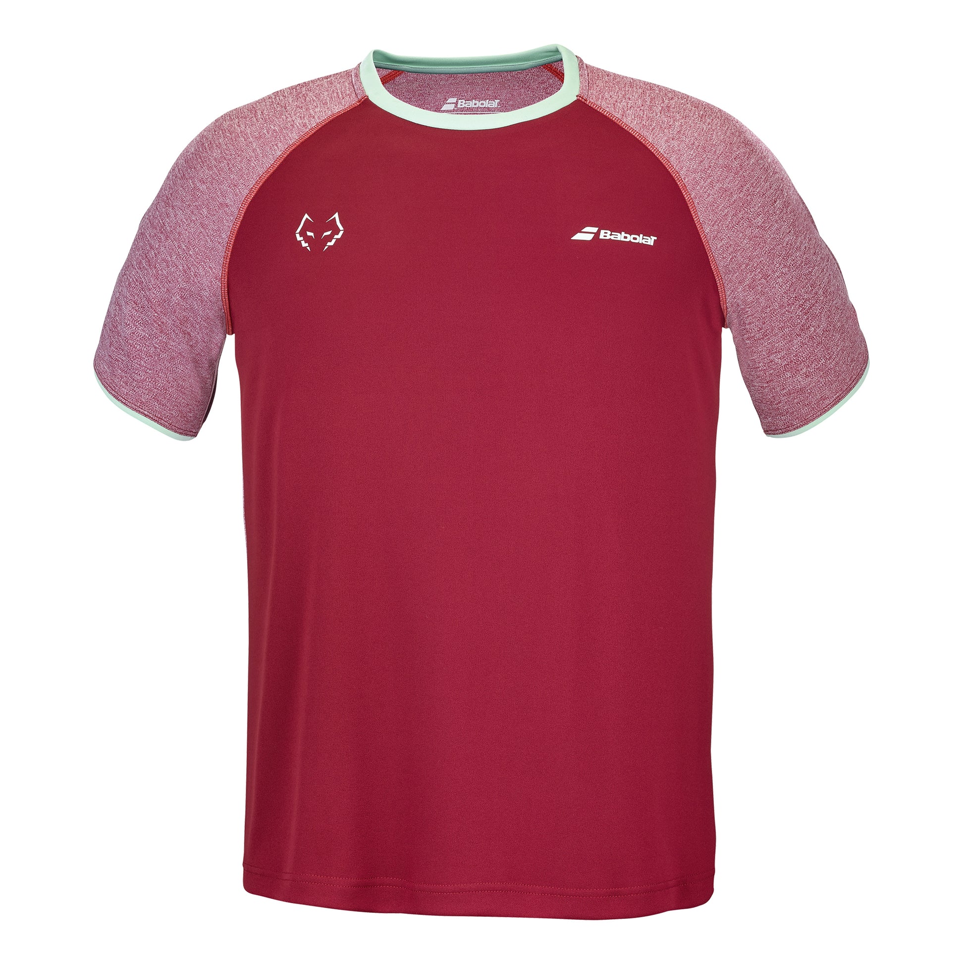 Babolat Crew Neck Lebron T-shirt Herrar-Rött Vin