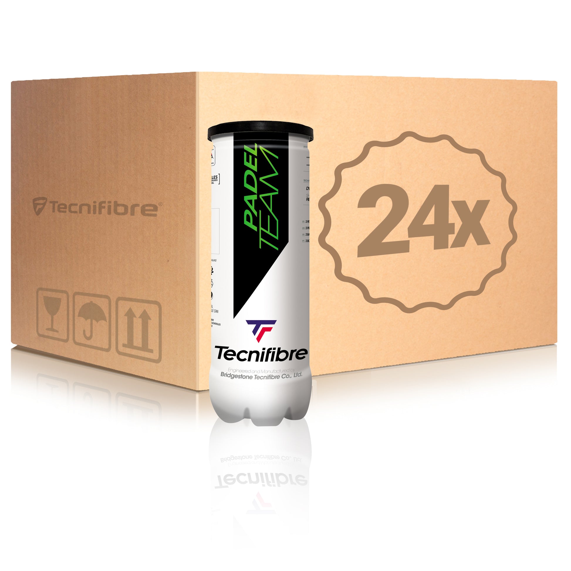 Tecnifibre 24x 3-pack rör Team I kartong