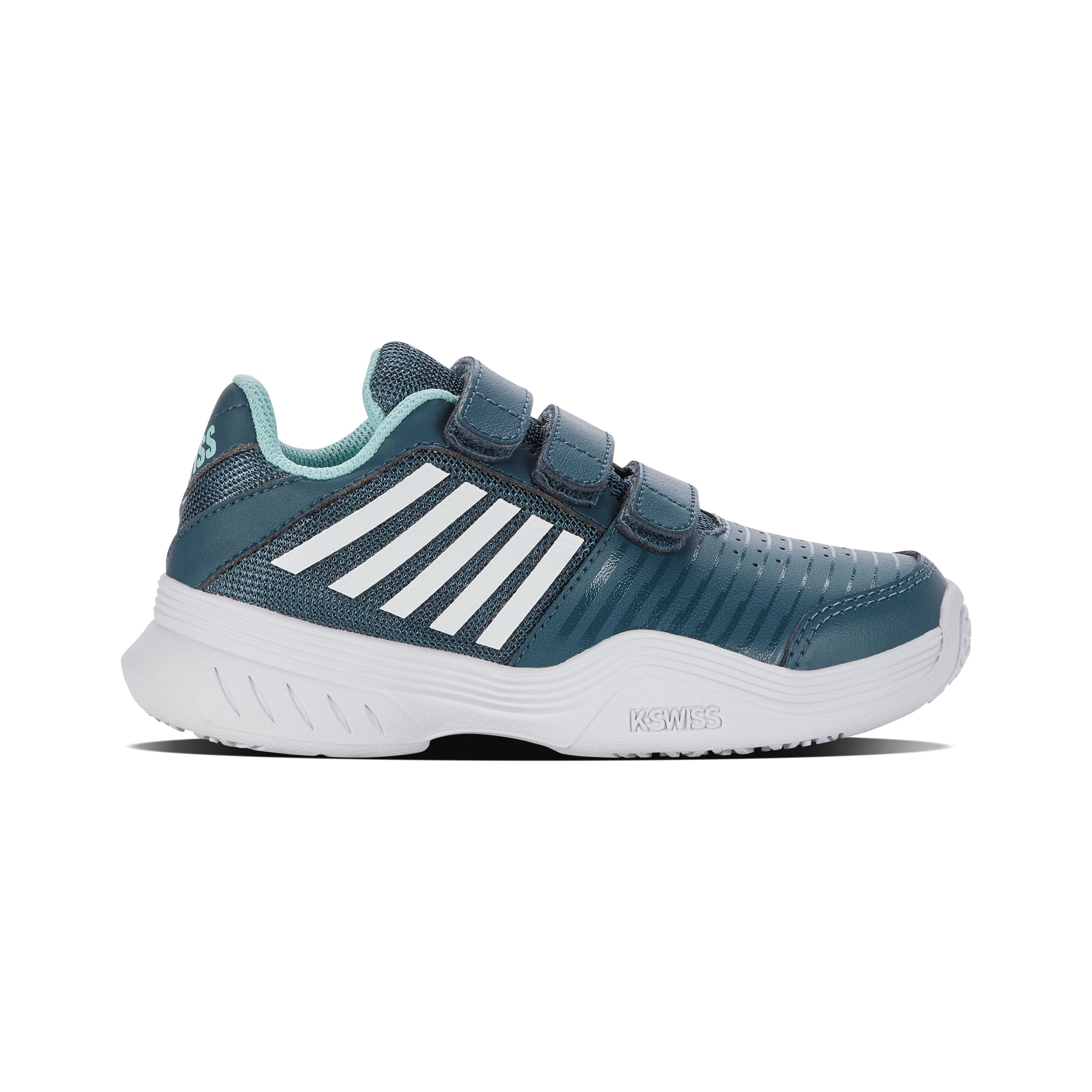 K-Swiss Court Express Strap Omni Allroundsko Barn-Petrol,Vit