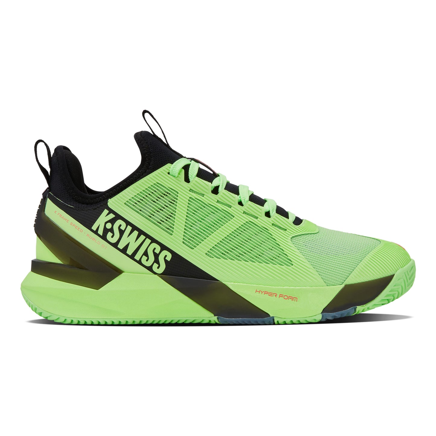 K-Swiss K-Frame Speed Rublo Sko För Grus Herrar-Neongrön,Svart