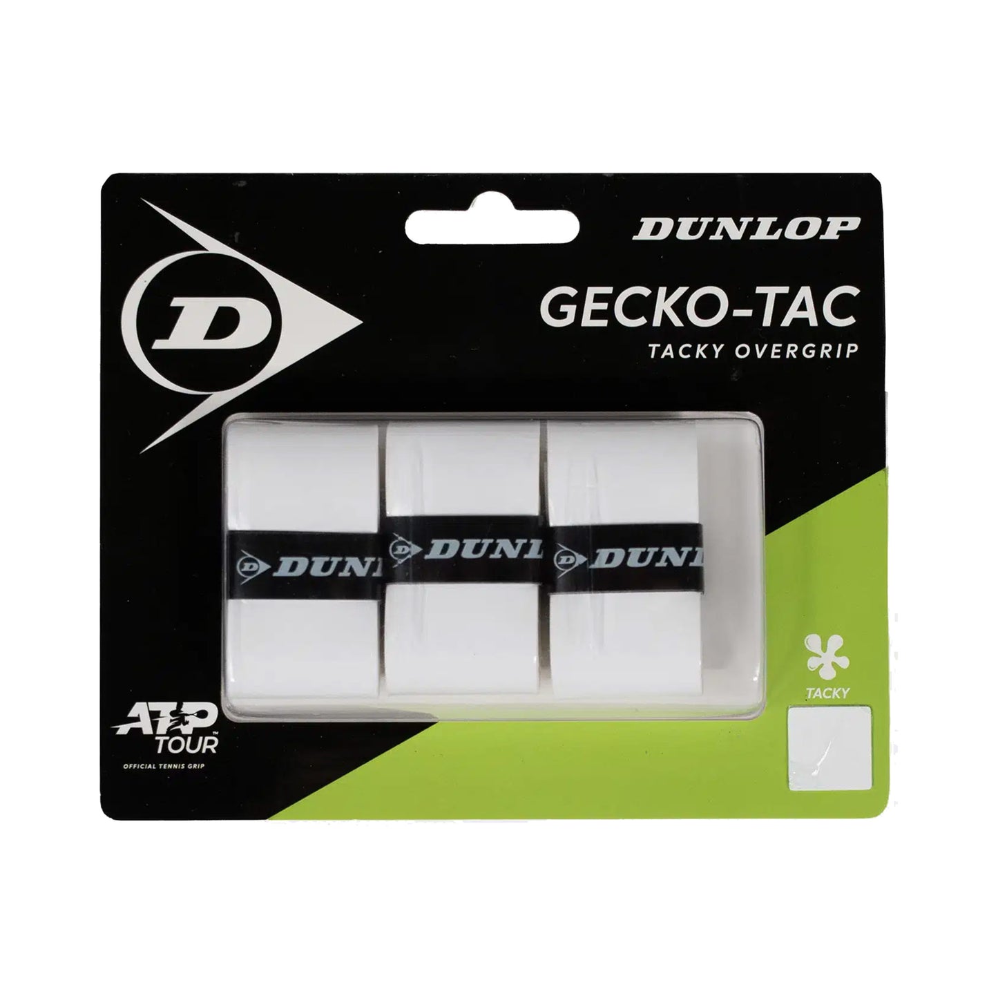 Dunlop Gecko-Tac 3-pack - vit
