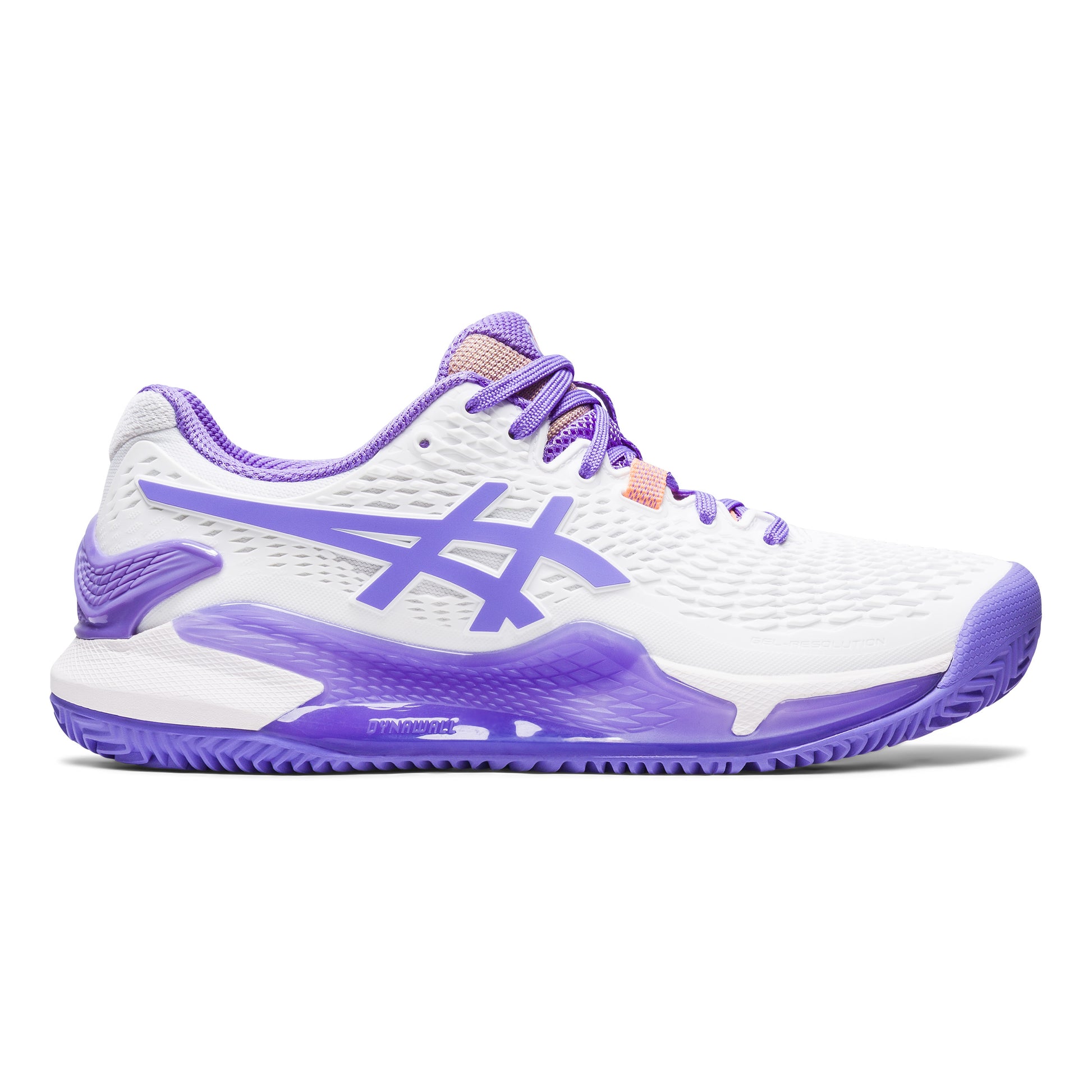 ASICS Gel-Resolution 9 Sko för grus Damer - vit, syrén