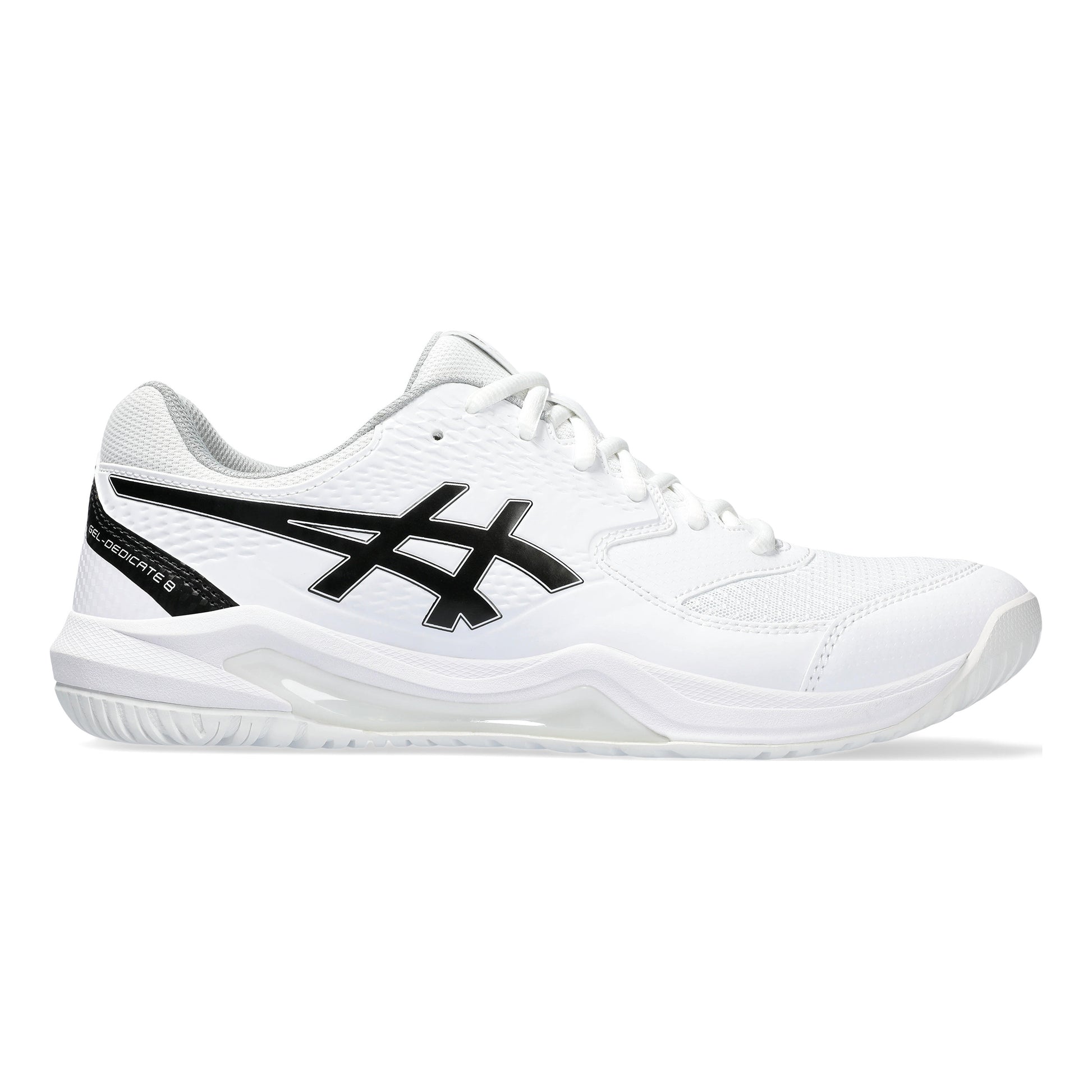 ASICS Gel-Dedicate 8 Allroundsko Herrar - vit, svart