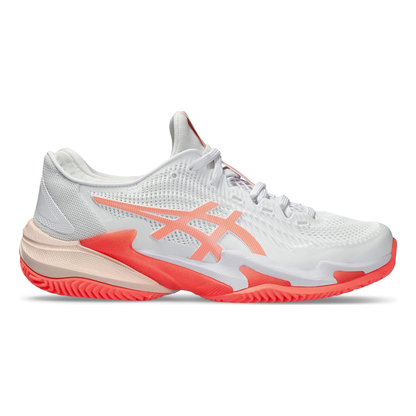 ASICS Court FF 3 Sko för grus Damer - vit, korall