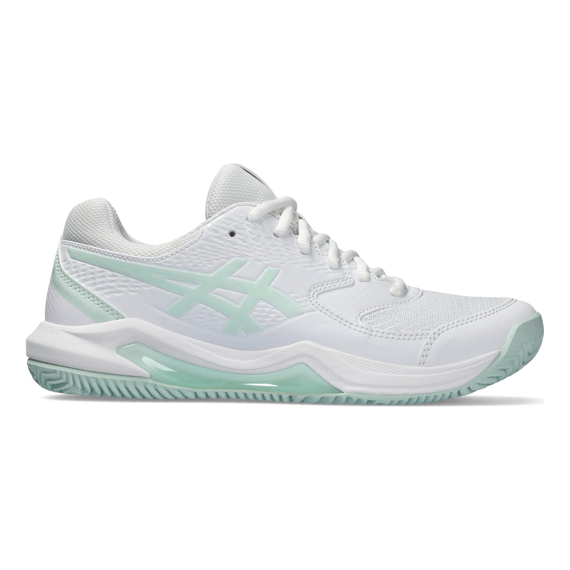 ASICS Gel-Dedicate 8 Sko för grus Damer - vit, mint