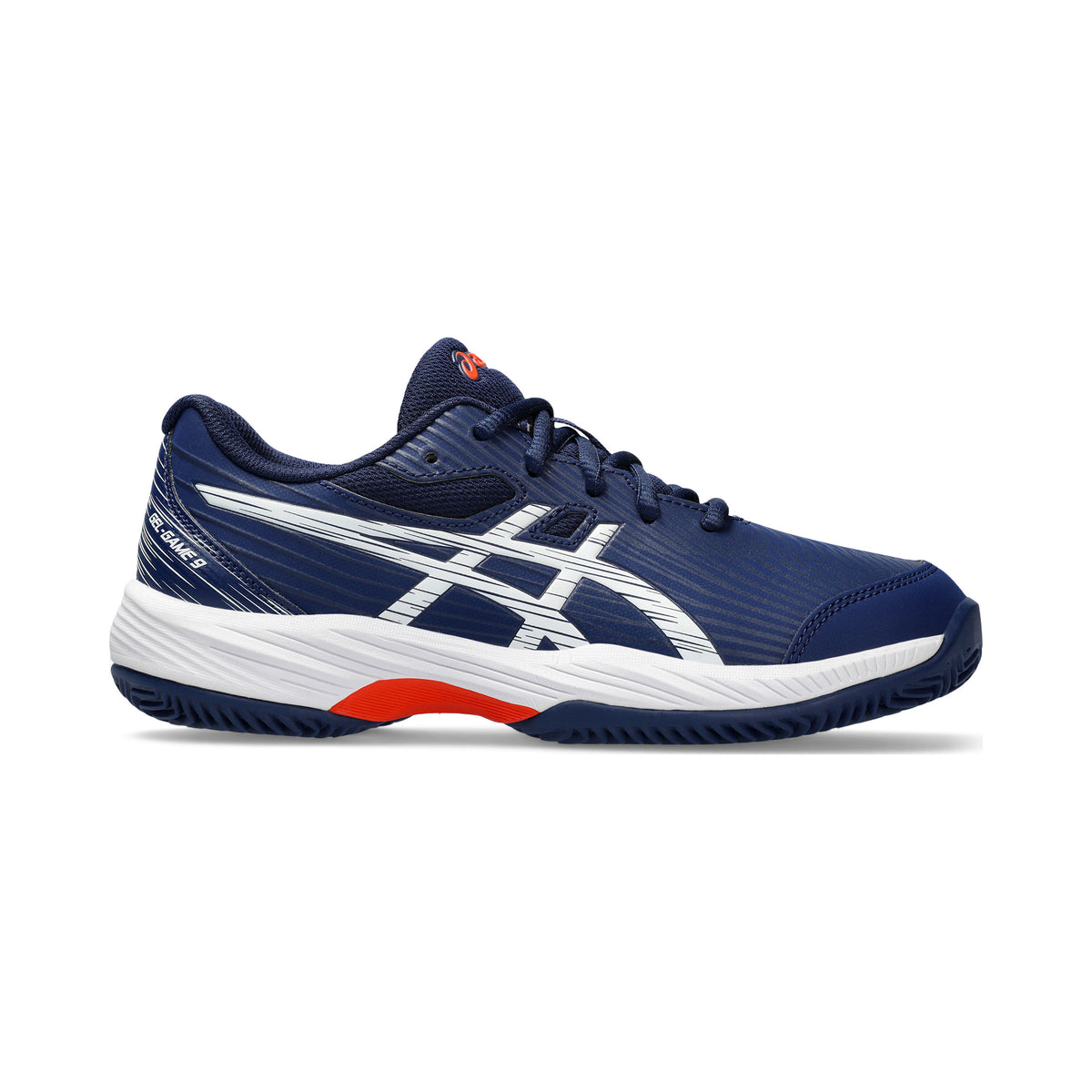 ASICS Gel-Game GS Sko för grus Barn - mörkblå, silver