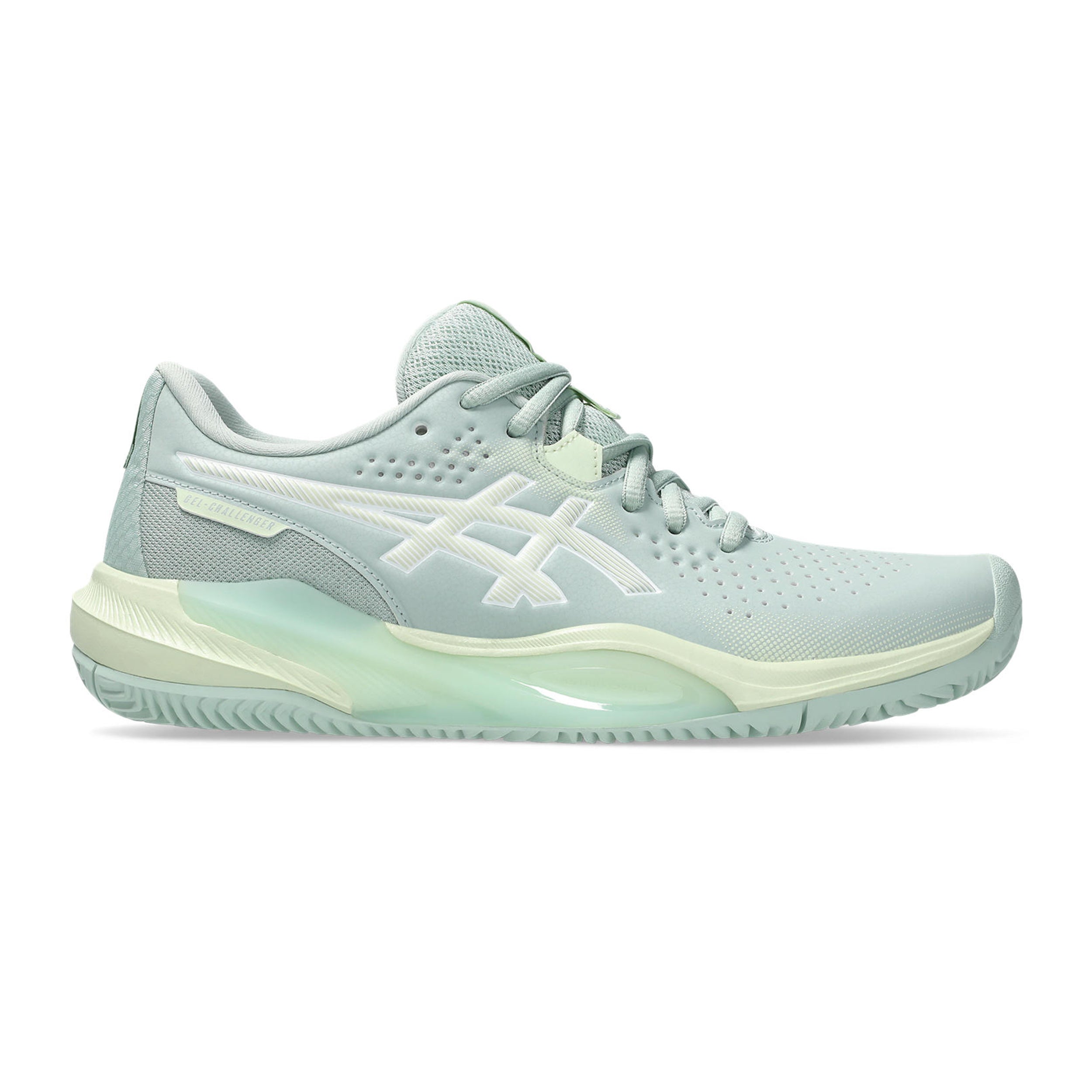ASICS Gel-Challenger 15 Sko för grus Damer - blågrå, lime