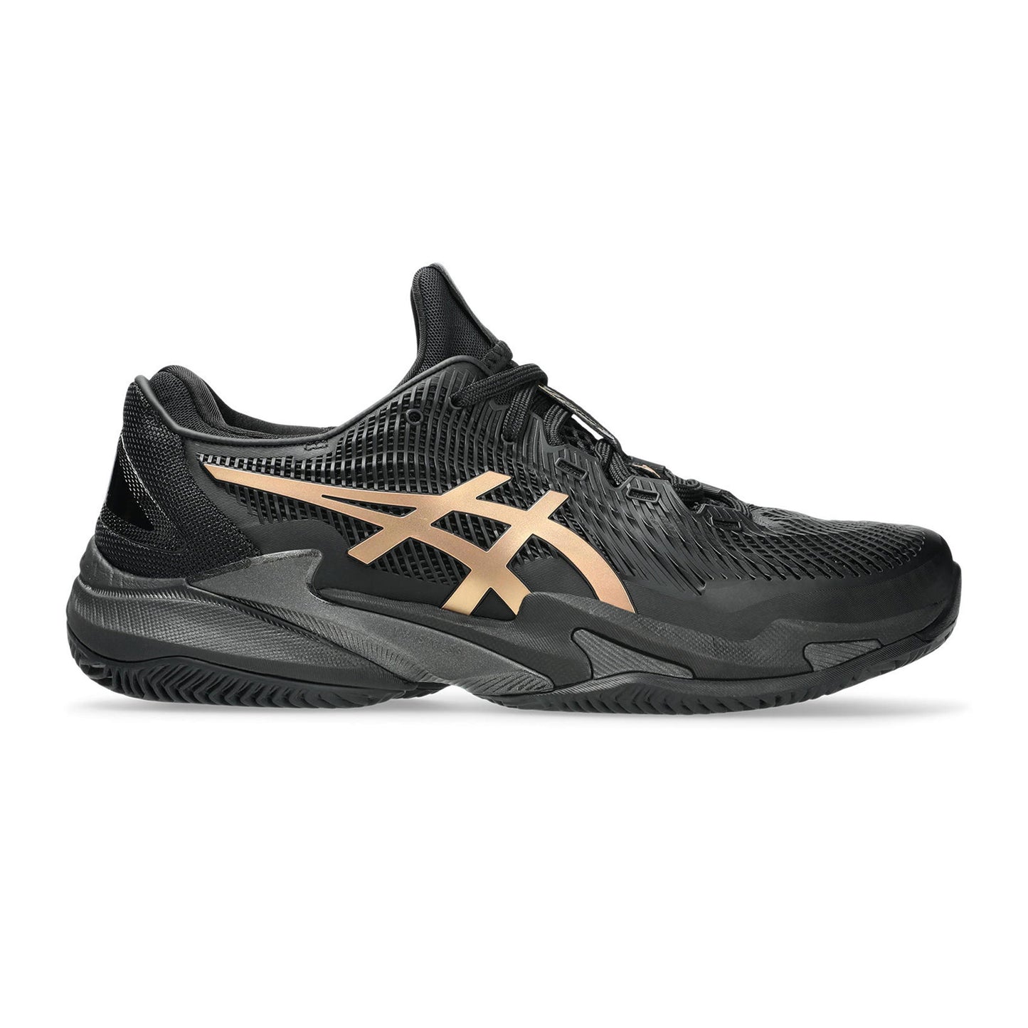 ASICS Court FF 3 Novak  Night Energy Sko för grus Herrar - svart, guld
