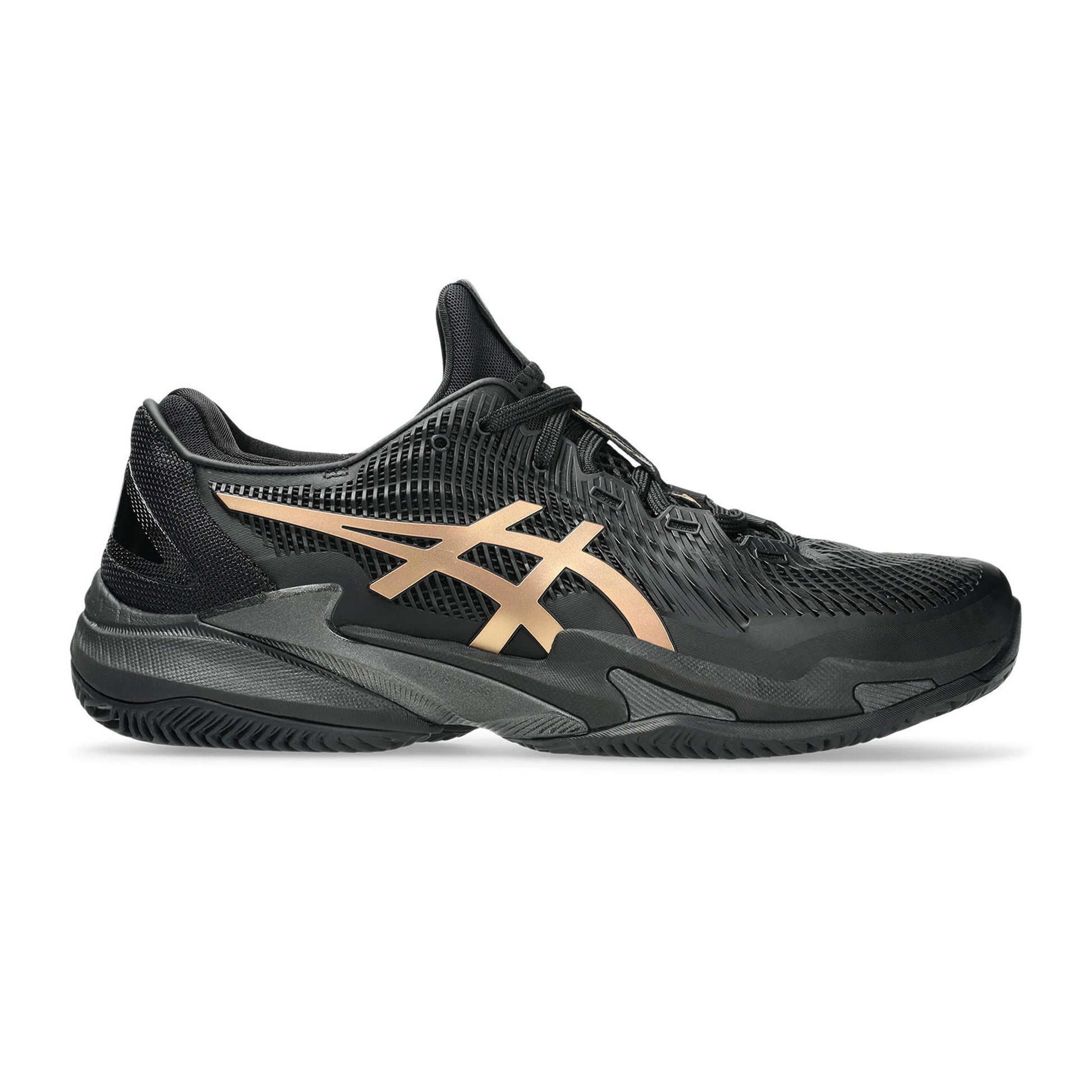 ASICS Court FF 3 Novak  Night Energy Sko för grus Herrar - svart, guld
