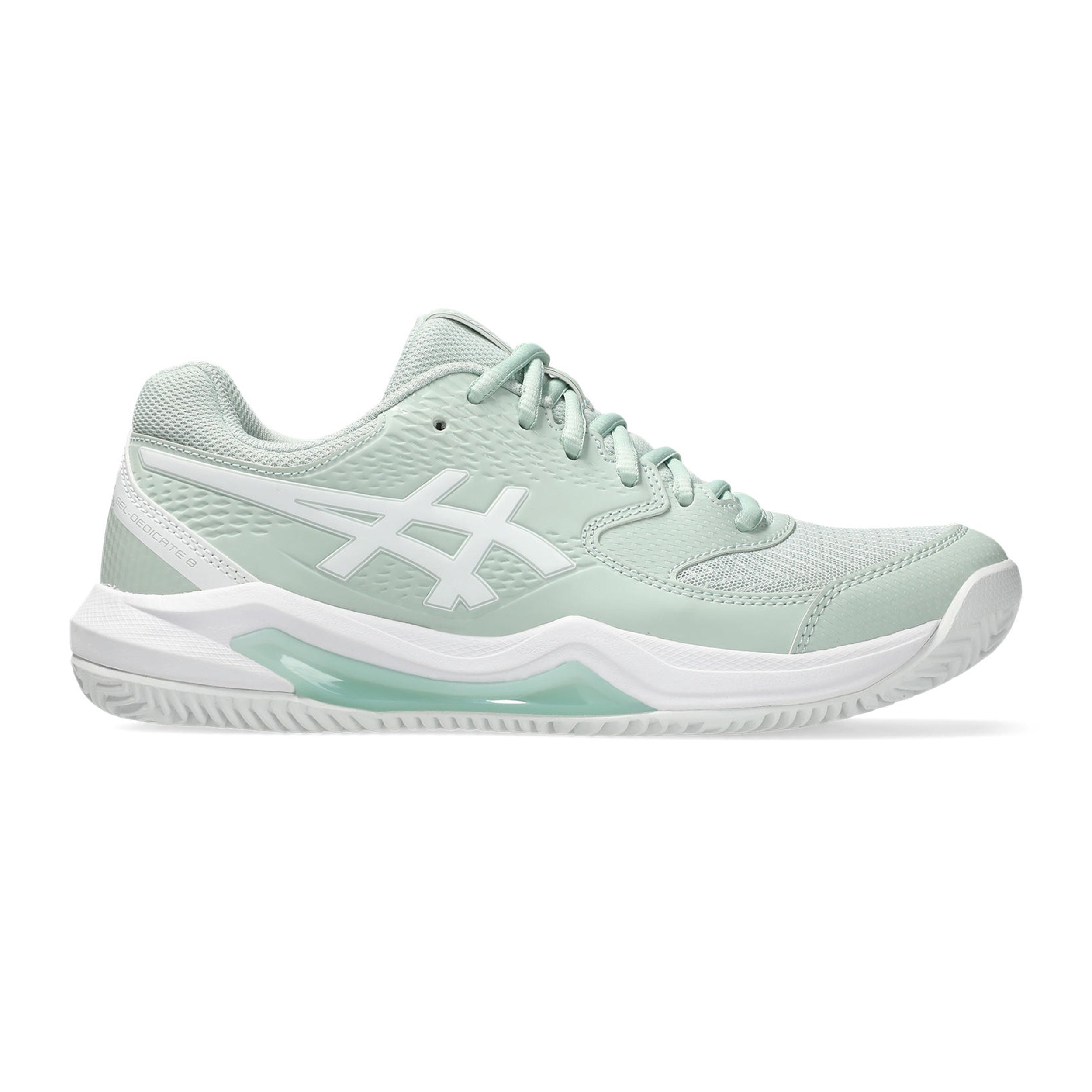 ASICS Gel-Dedicate 8 Sko för grus Damer - blågrå, vit