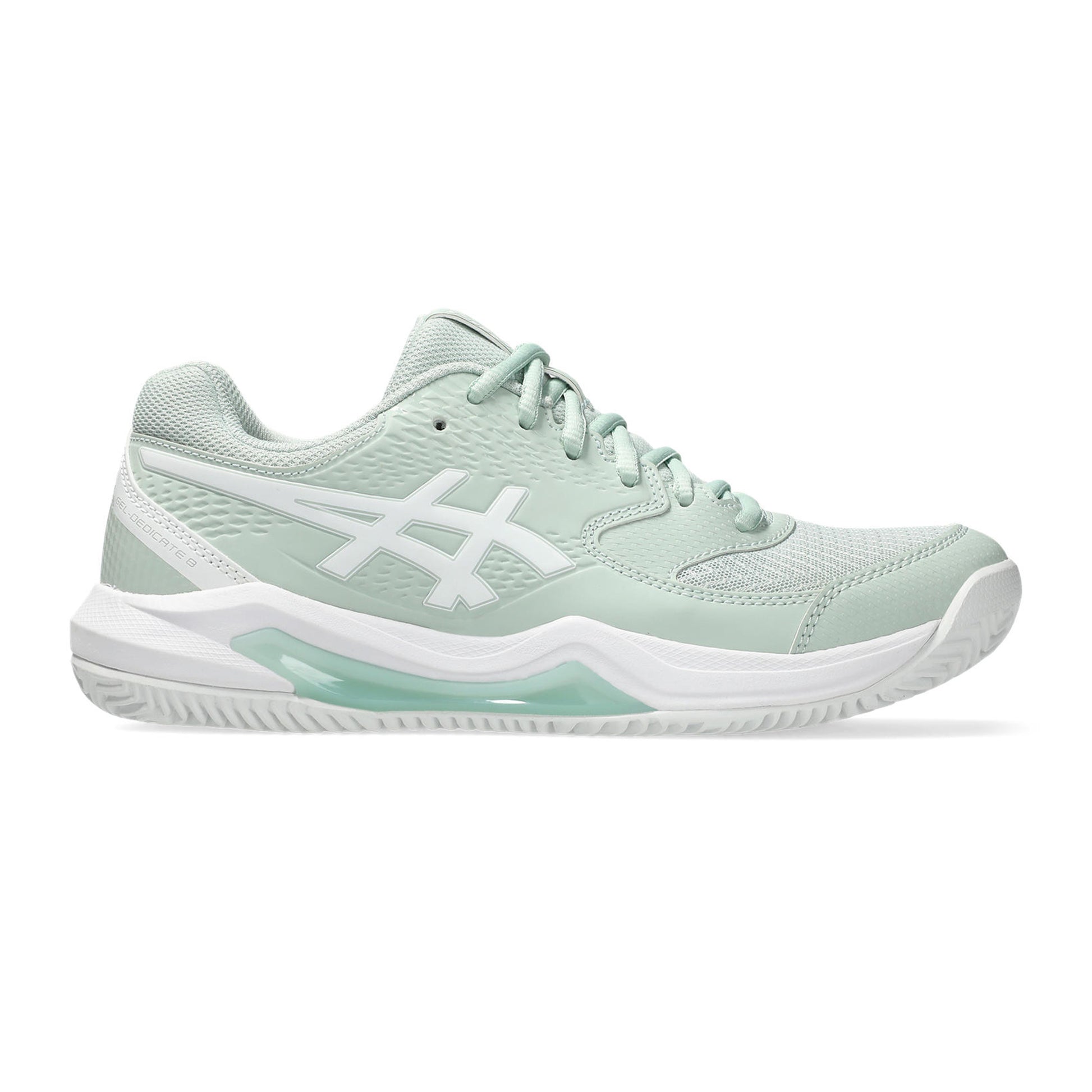 ASICS Gel-Dedicate 8 Sko för grus Damer - blågrå, vit