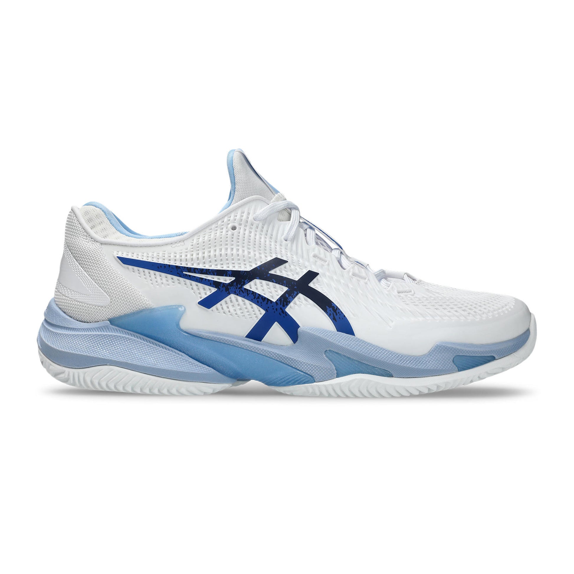 ASICS Court FF 3 Novak Sko för grus Herrar - vit, turkos
