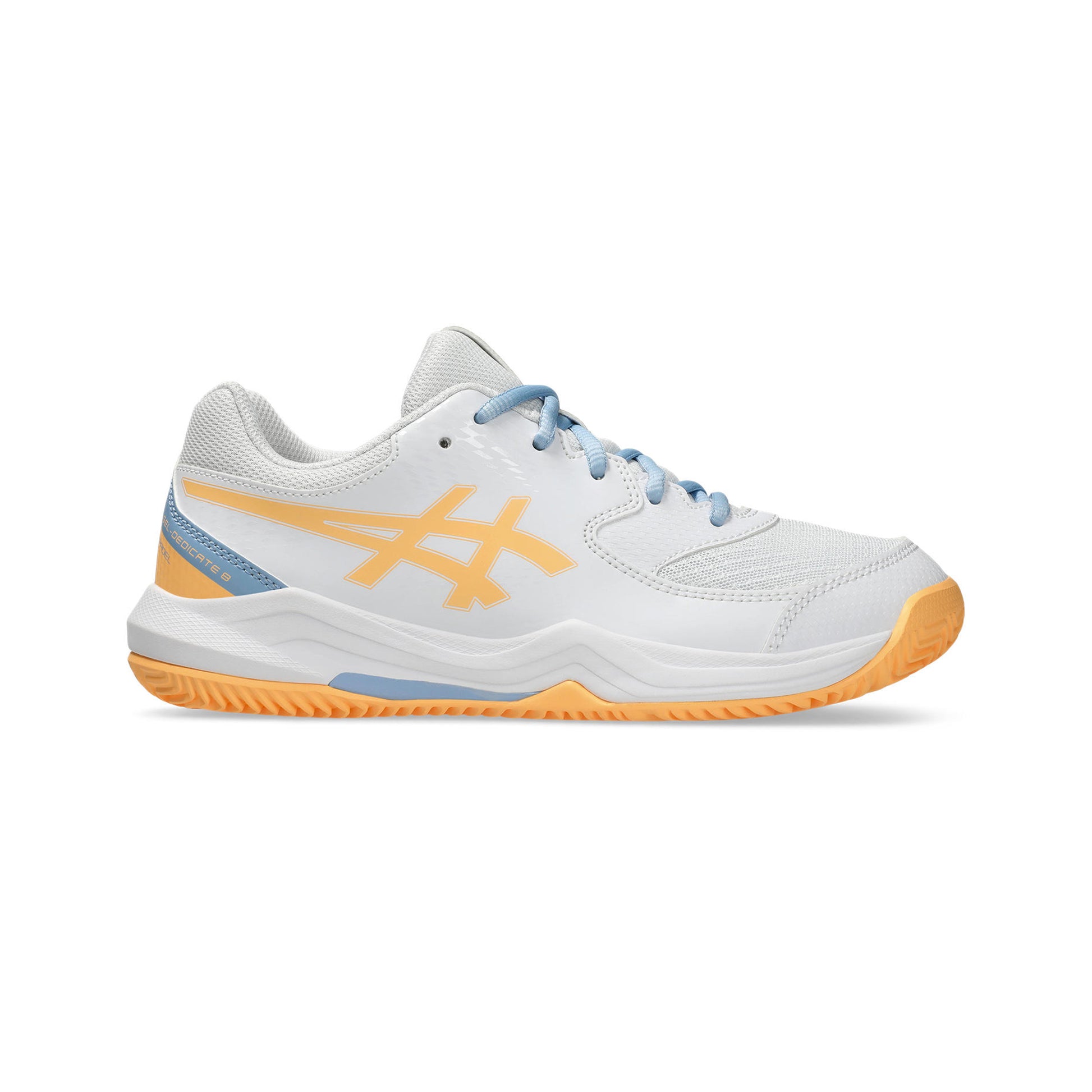 ASICS GEL-DEDICATE 8 PADEL GS Padelsko Barn-vit, orange