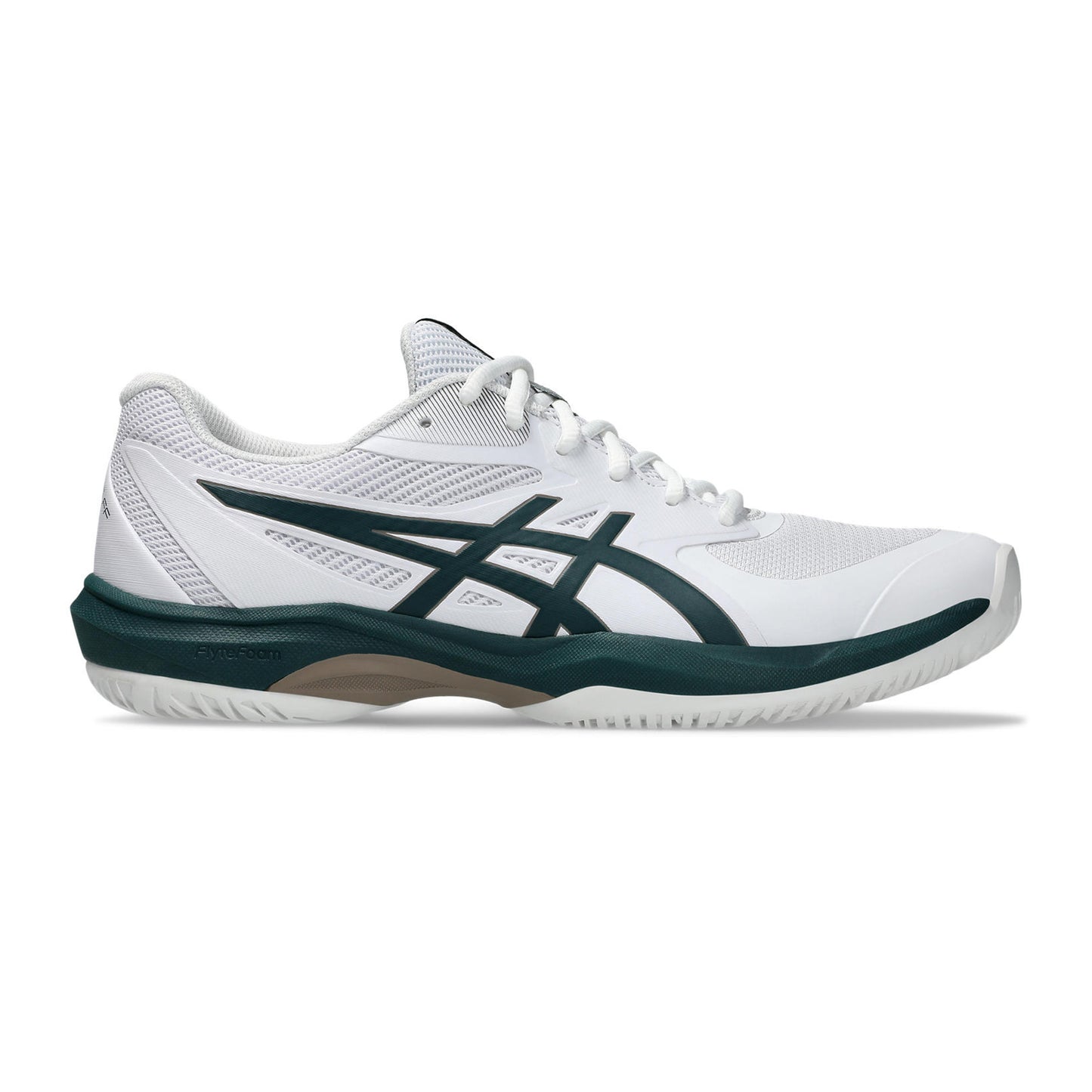 ASICS Game FF Allroundsko Herrar - vit, mörkgrön
