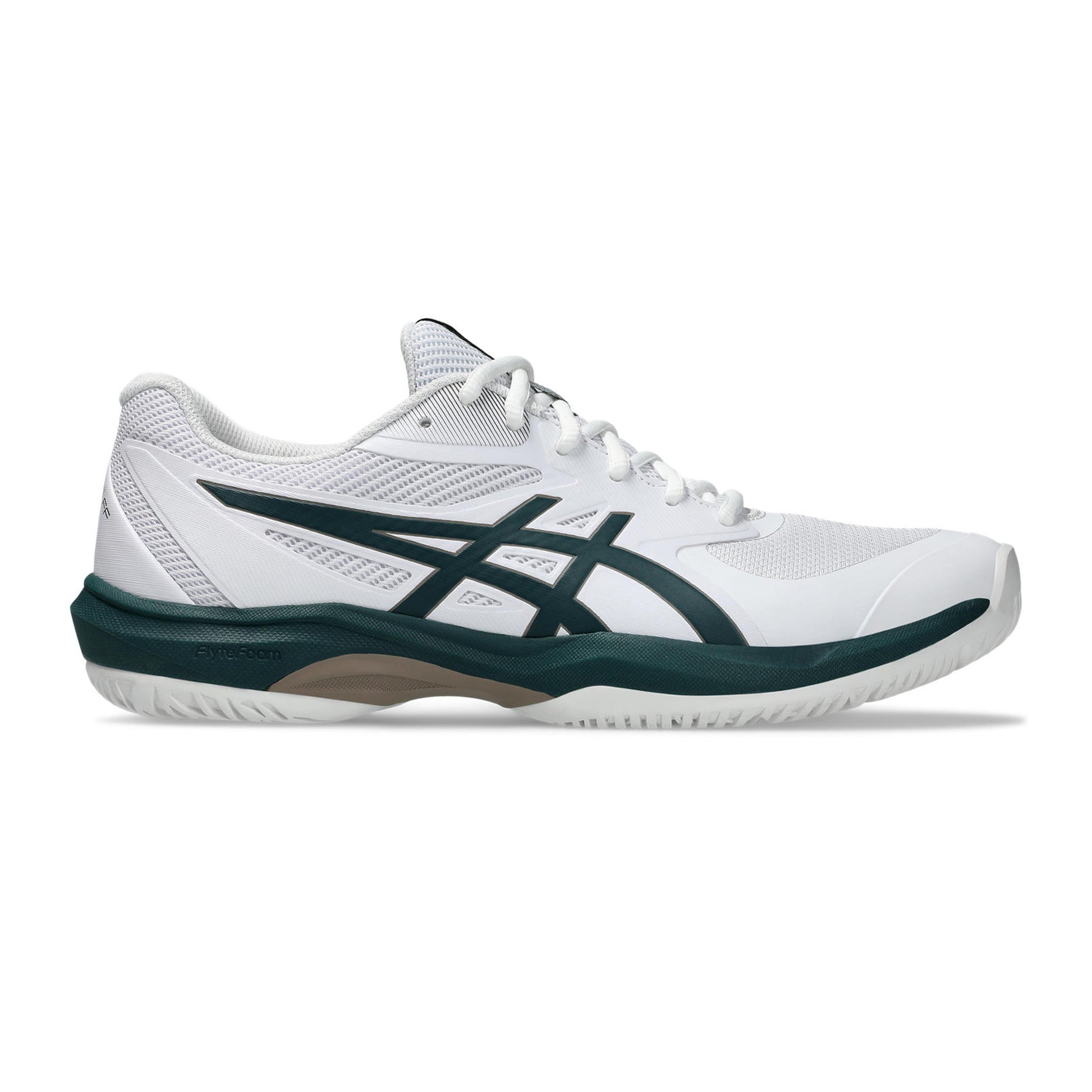 ASICS Game FF Allroundsko Herrar - vit, mörkgrön
