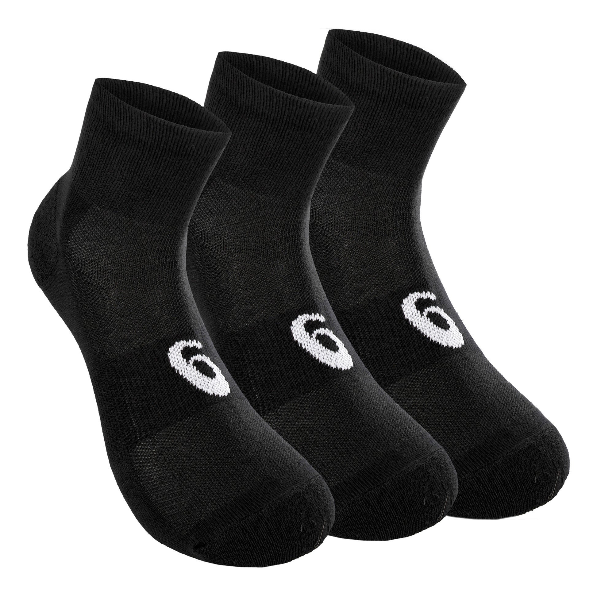 ASICS Quarter Sportstrumpor 3-pack-Svart,Vit