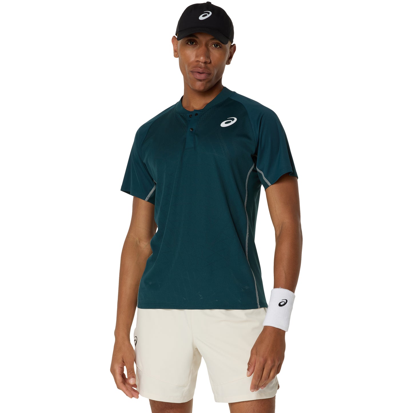 ASICS Match Actibreeze Polo Herrar-Mörkgrön