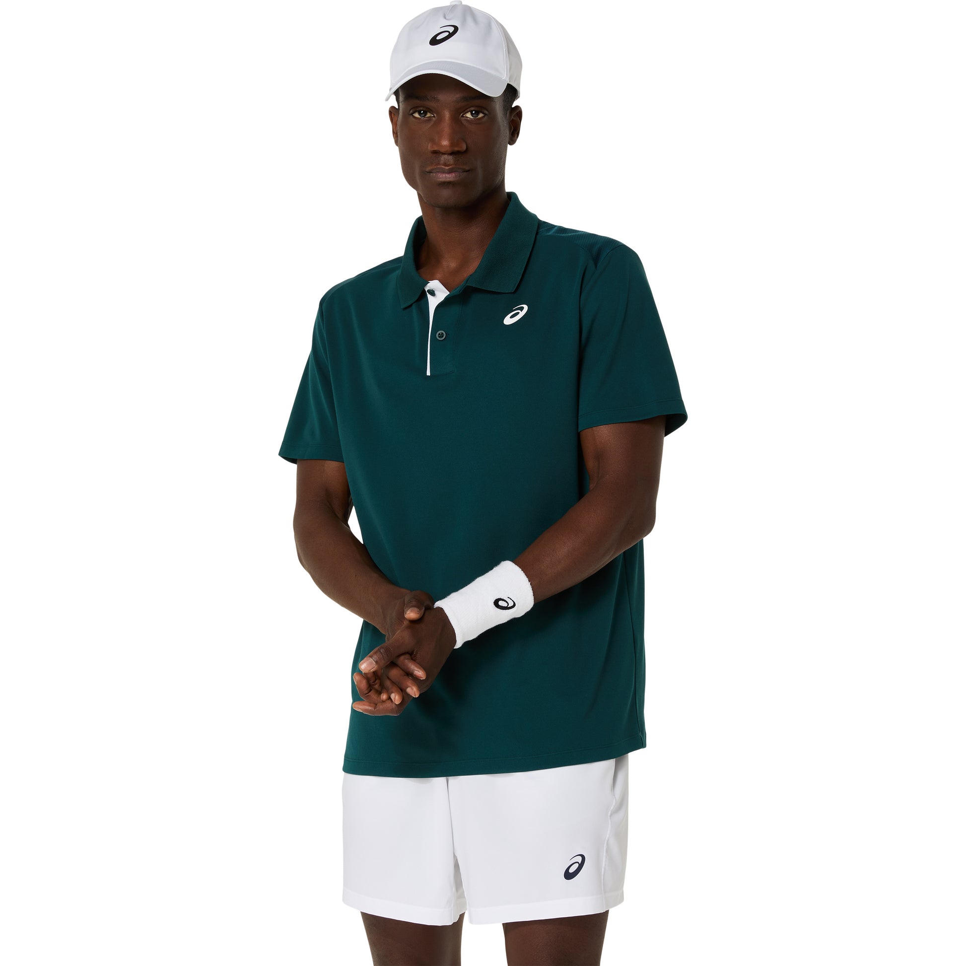 ASICS Court Polo Herrar-mörkgrön