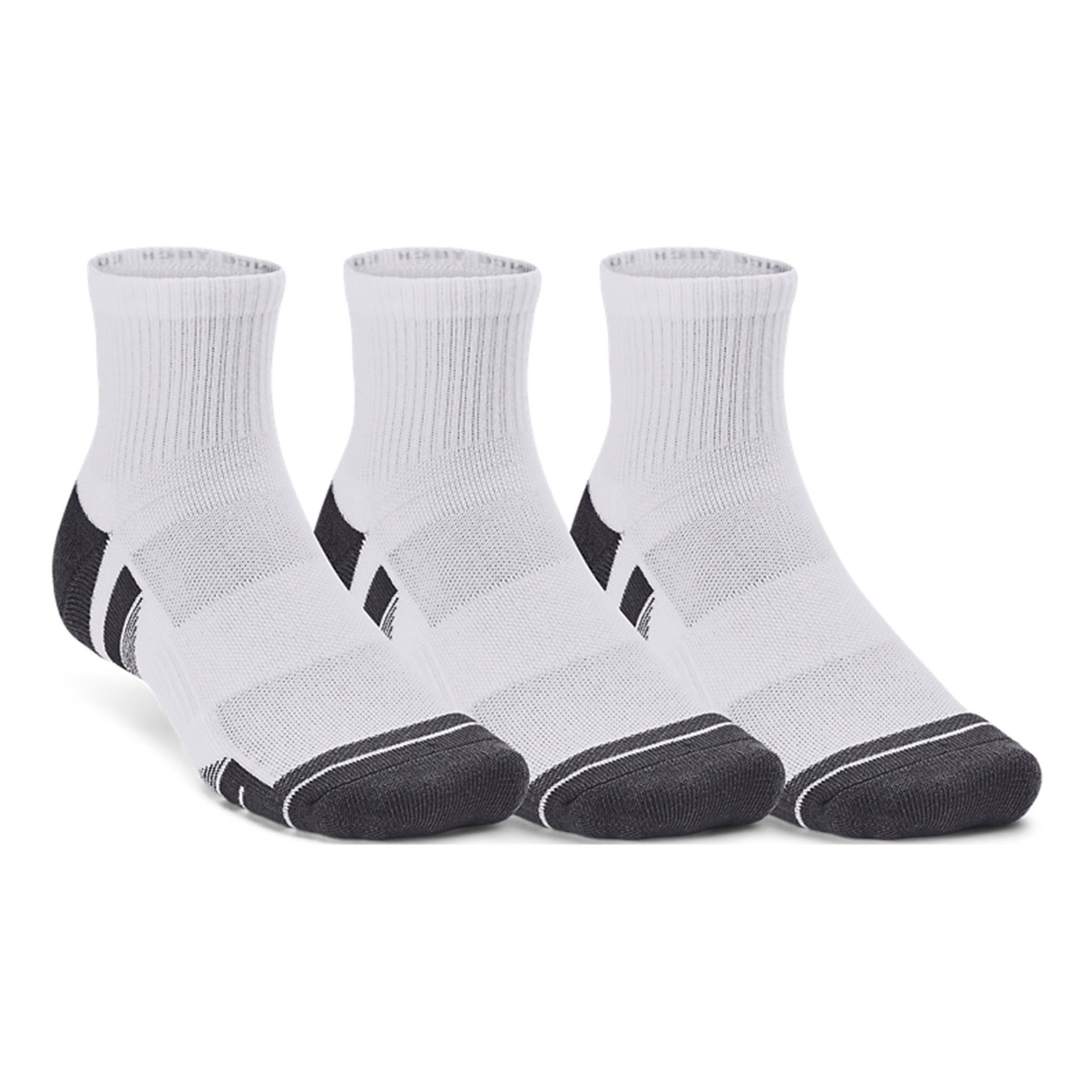 Under Armour Performance Tech Quarter Tennisstrumpor 3-pack-Vit