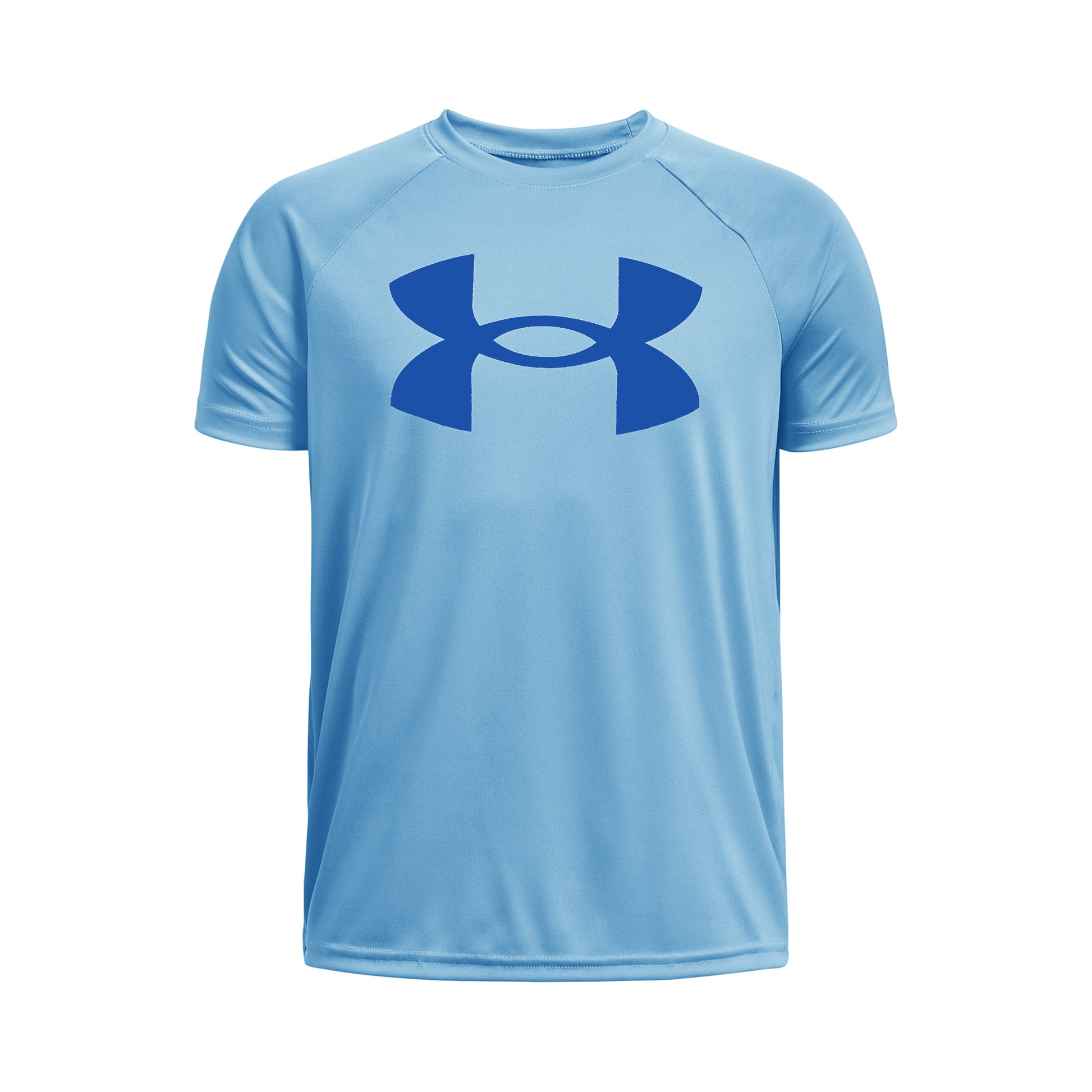 Under Armour Tech Big Logo T-shirt Pojkar - ljusblå,
