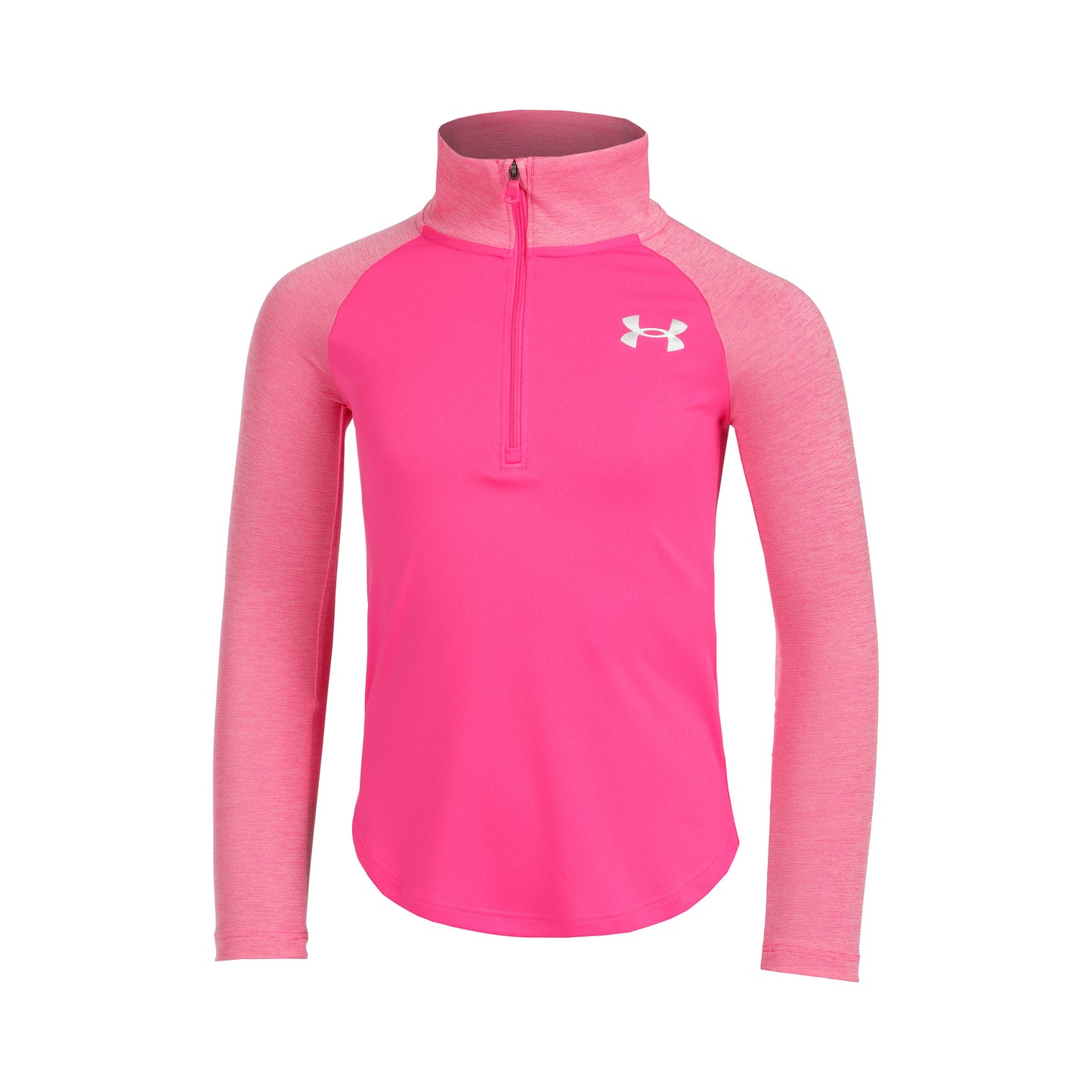 Under Armour Tech Graphic Half-Zip Långärmat Flickor - neonpink,
