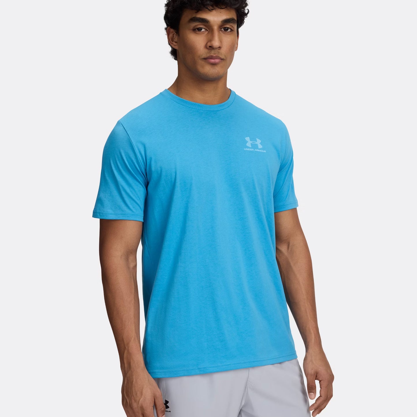 Under Armour Sportstyle T-shirt Herrar-Turkos,Vit
