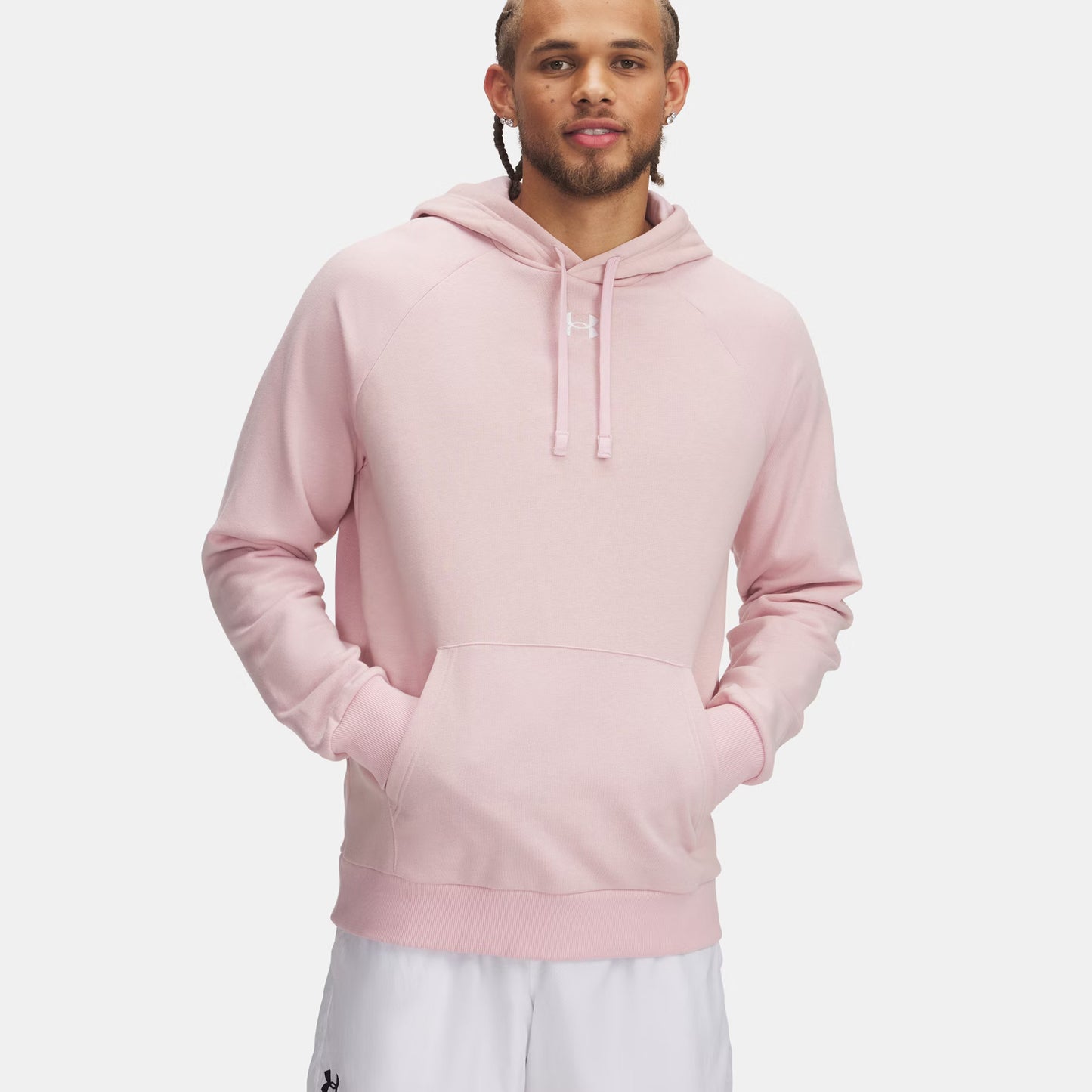 Under Armour Rival Fleece Huvtröja Herrar-Rosa