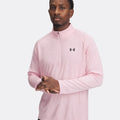 Tech Textured Half-Zip Långärmat Herrar-Pink