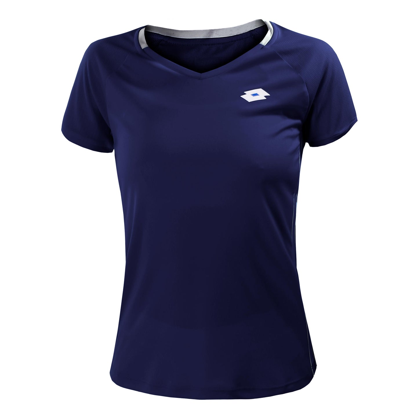 Lotto Squadra II PL T-shirt Damer - mörkblå, vit