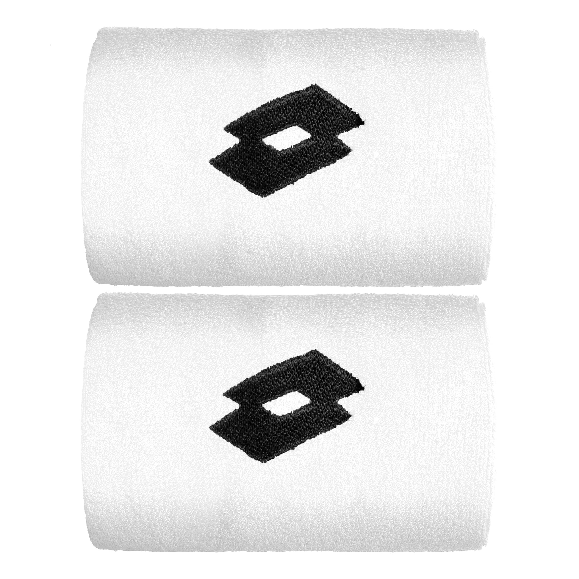 Lotto Svettband 2-pack kort - vit, svart