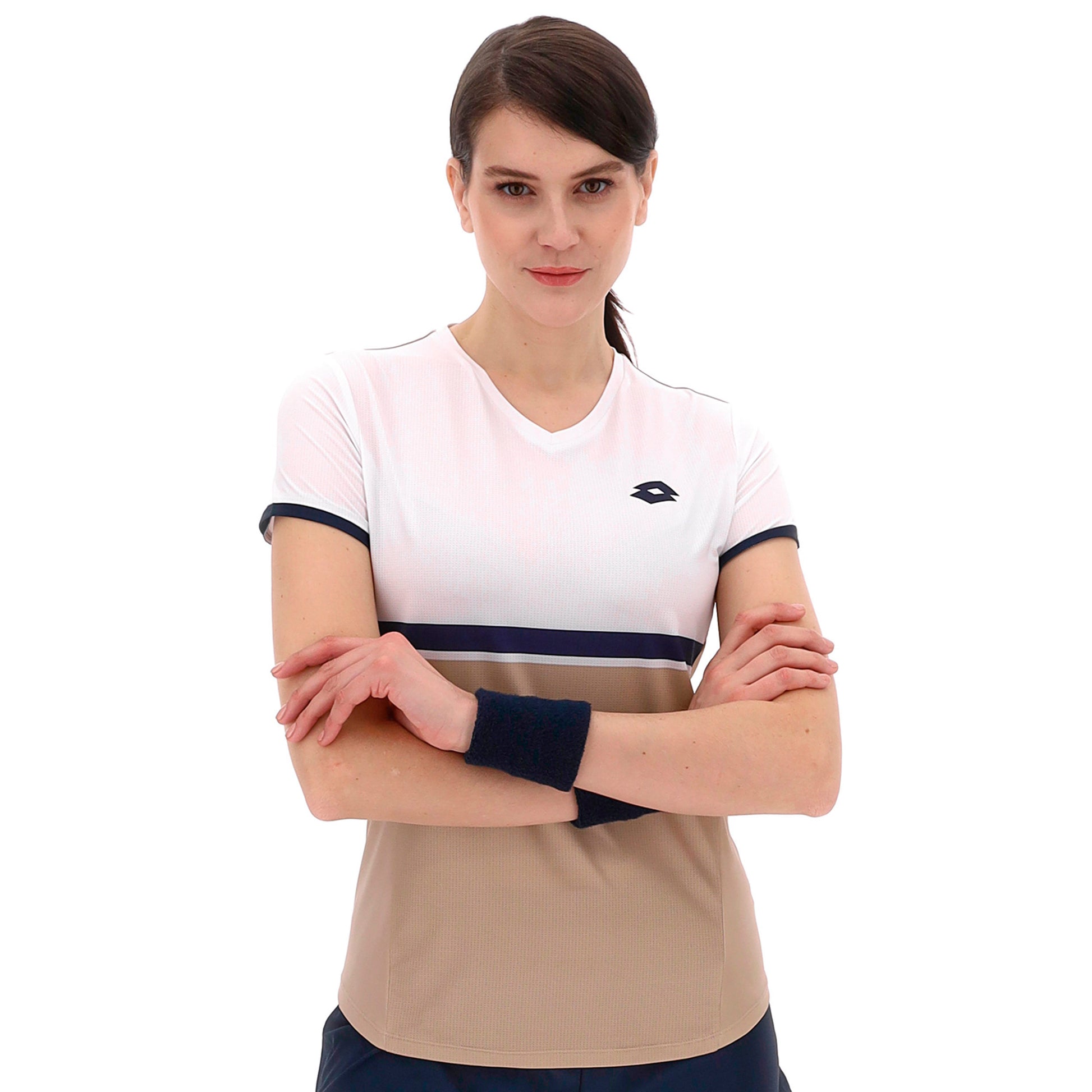 Lotto Tech V T-shirt Damer-Beige