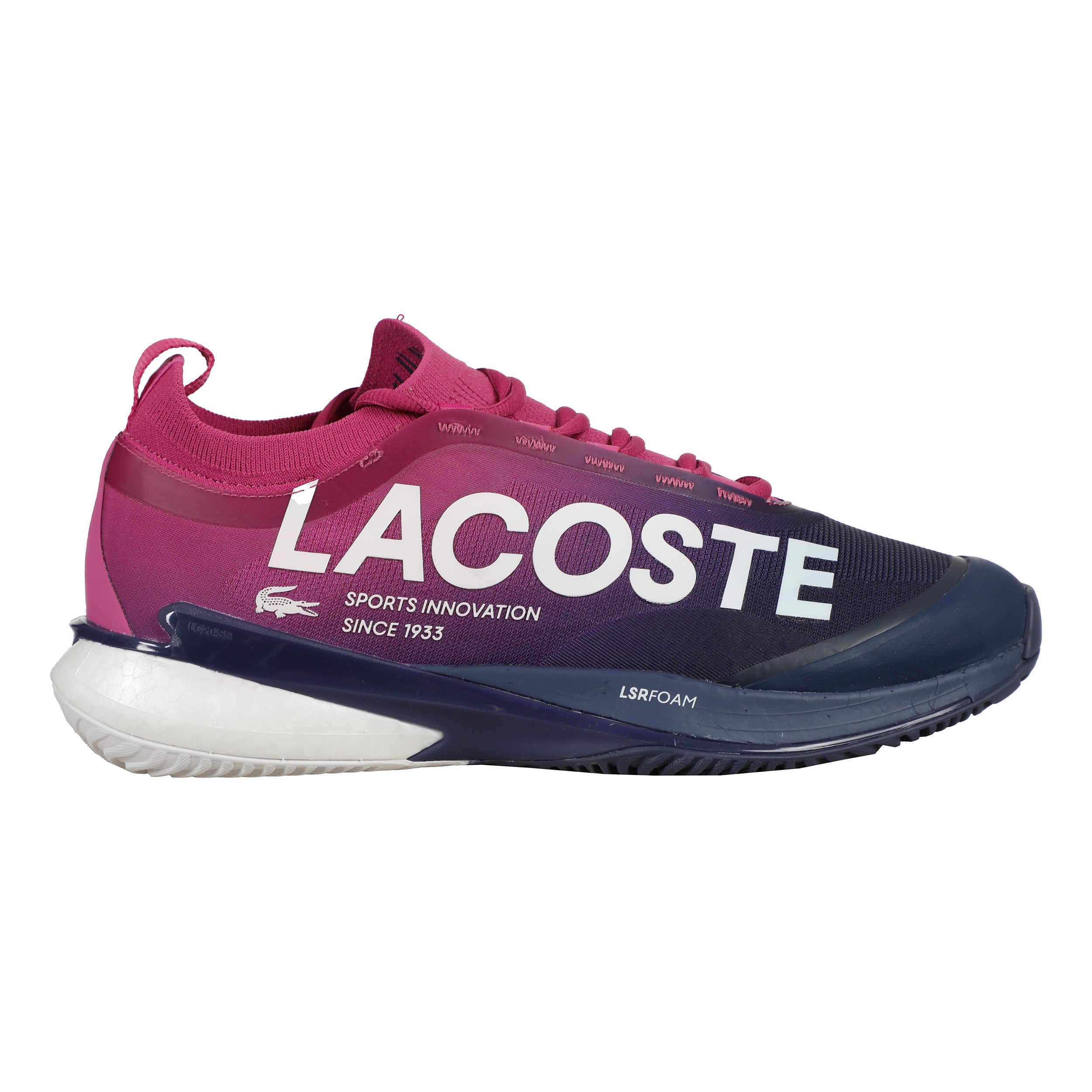 Lacoste AG-LT LITE Sko För Grus Herrar-Pink,Mörkblå