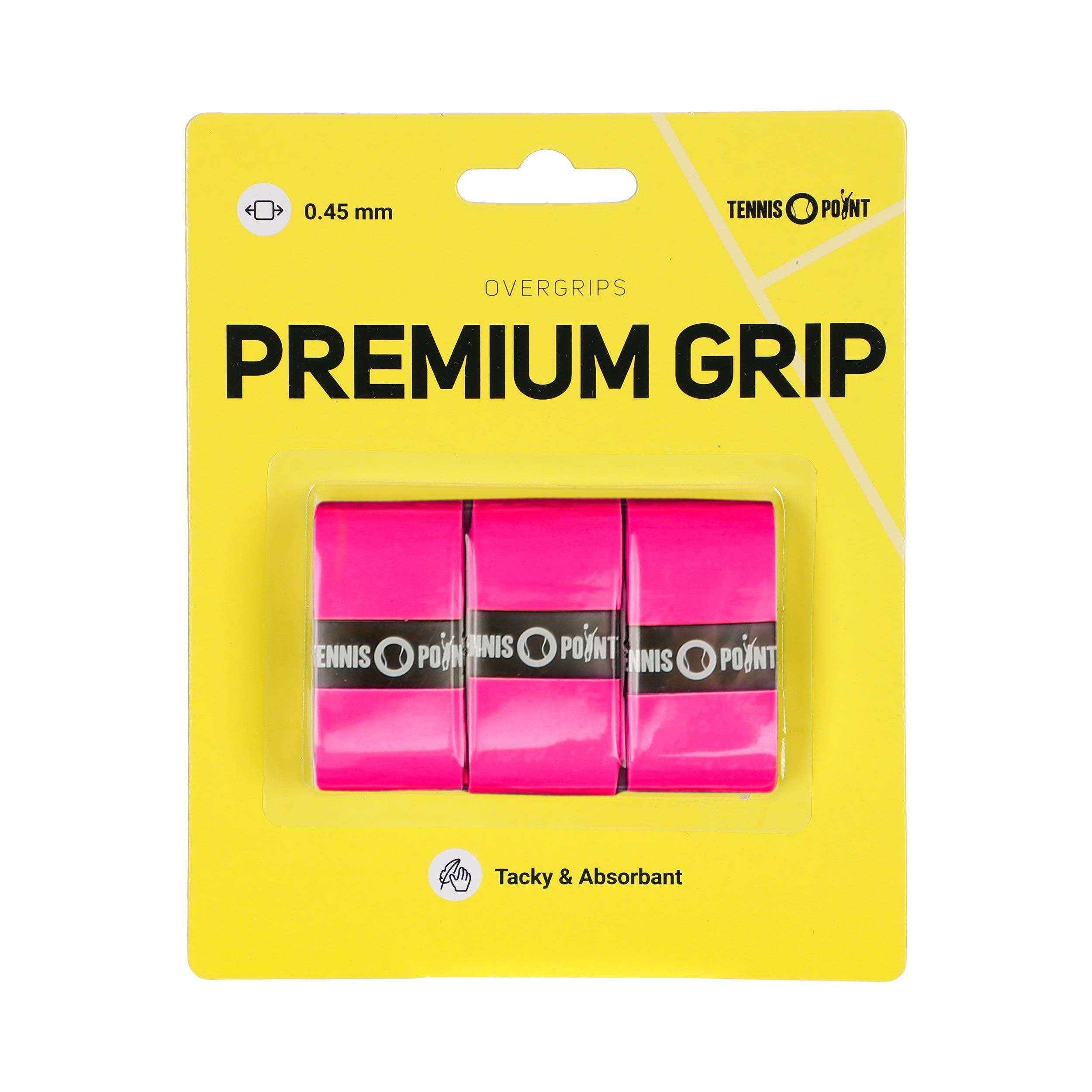 Tennis-Point Premium Grip 3-pack-Pink