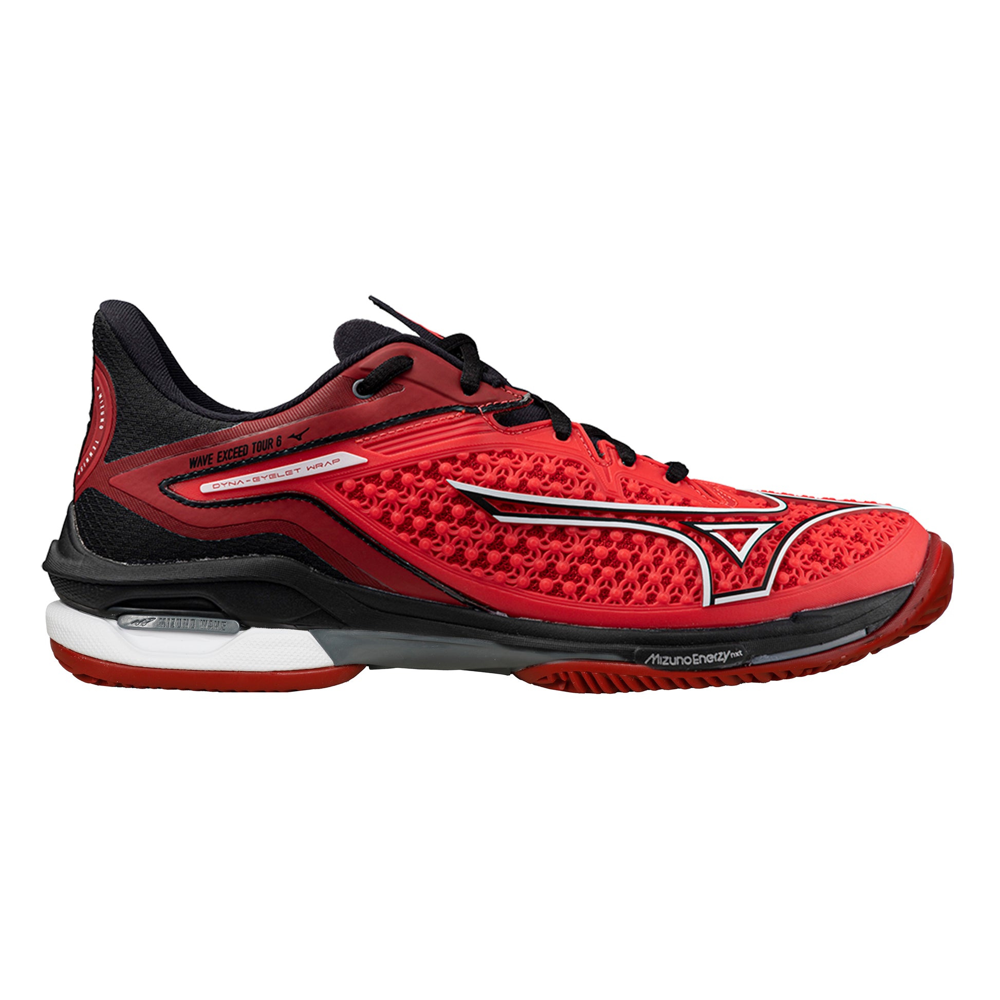 Mizuno Wave Exceed Tour 6 Sko för grus Herrar - röd, svart