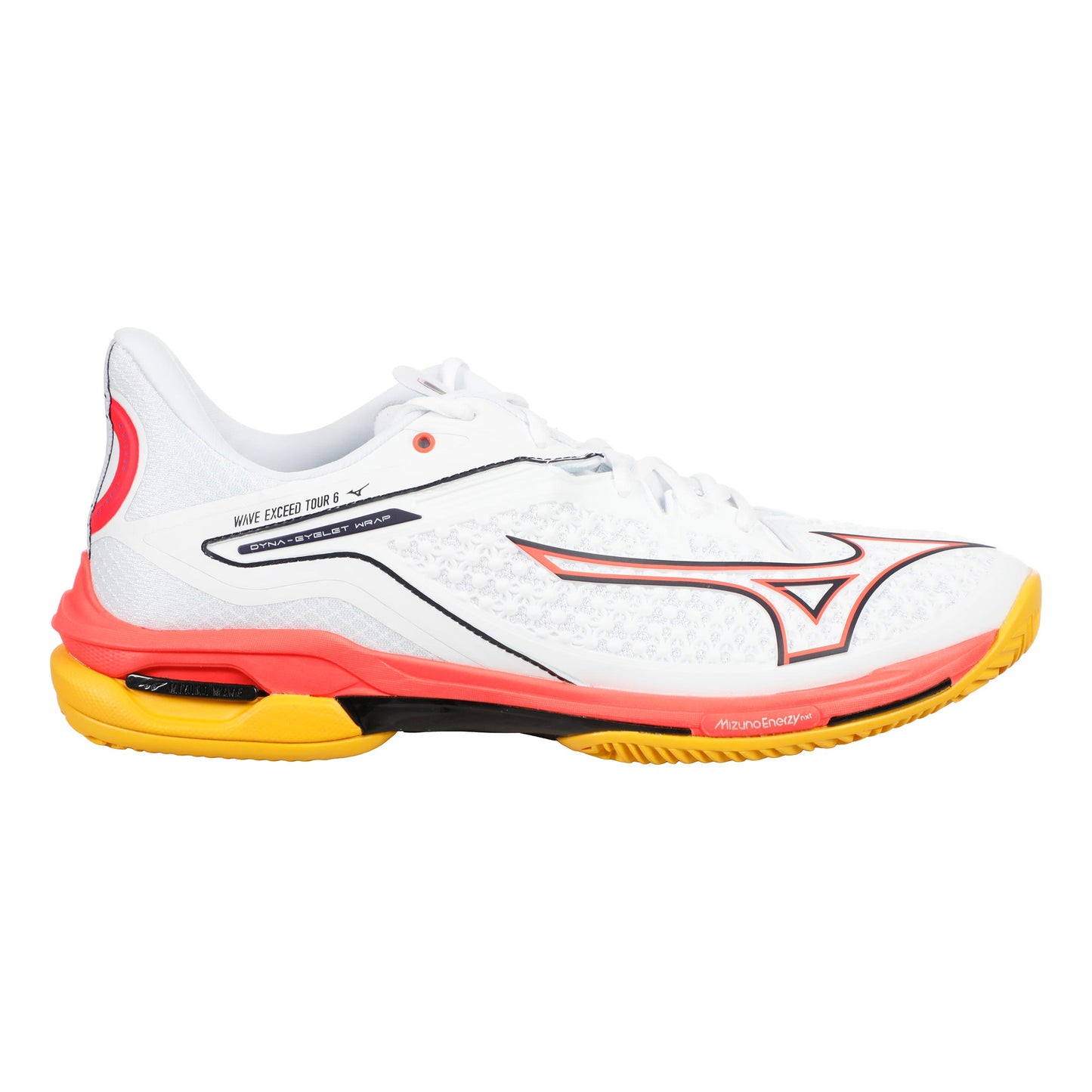 Mizuno Wave Exceed Tour 6 Sko För Grus Herrar-Vit,Korall