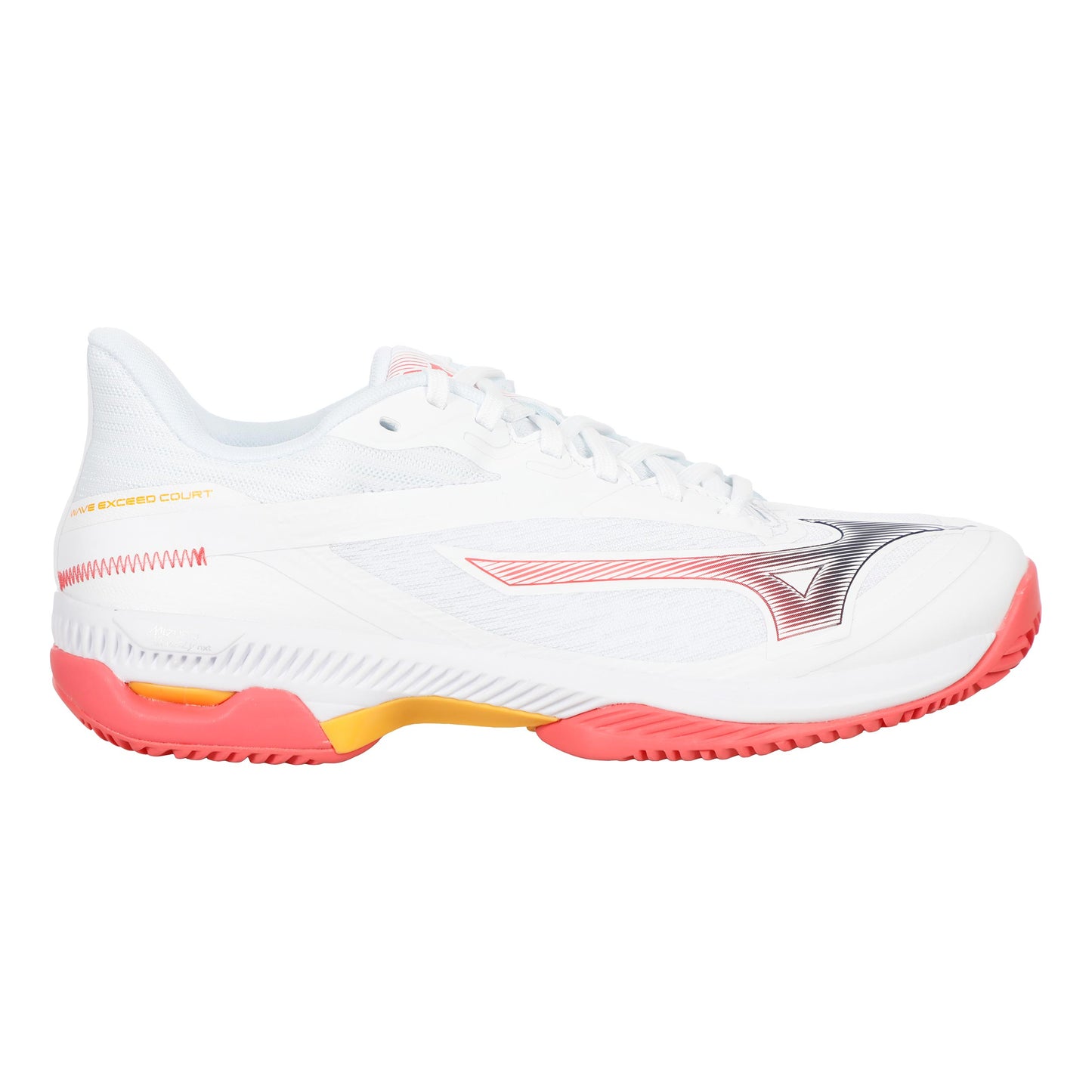 Mizuno Wave Exceed Court Sko För Grus Damer-Vit,Korall