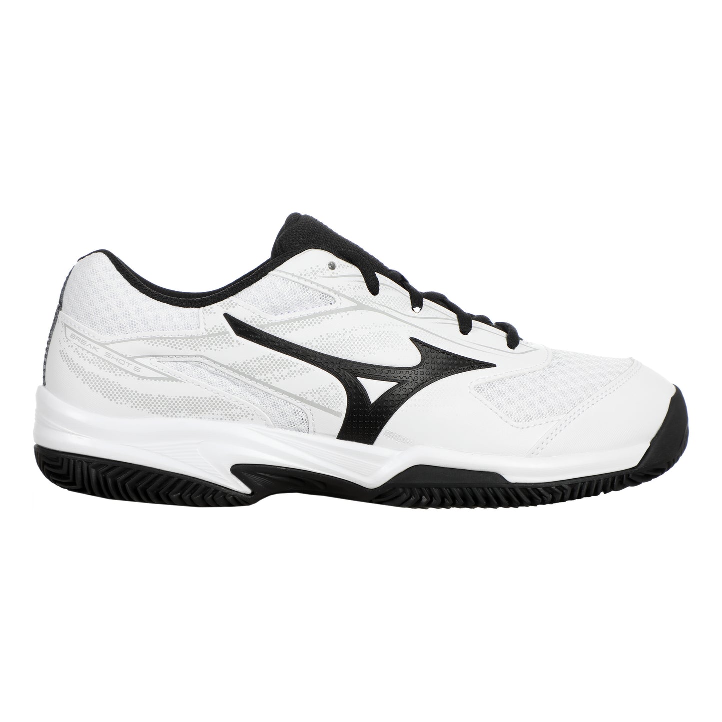 Mizuno Break Shot 5 Sko För Grus Herrar-Vit,Svart