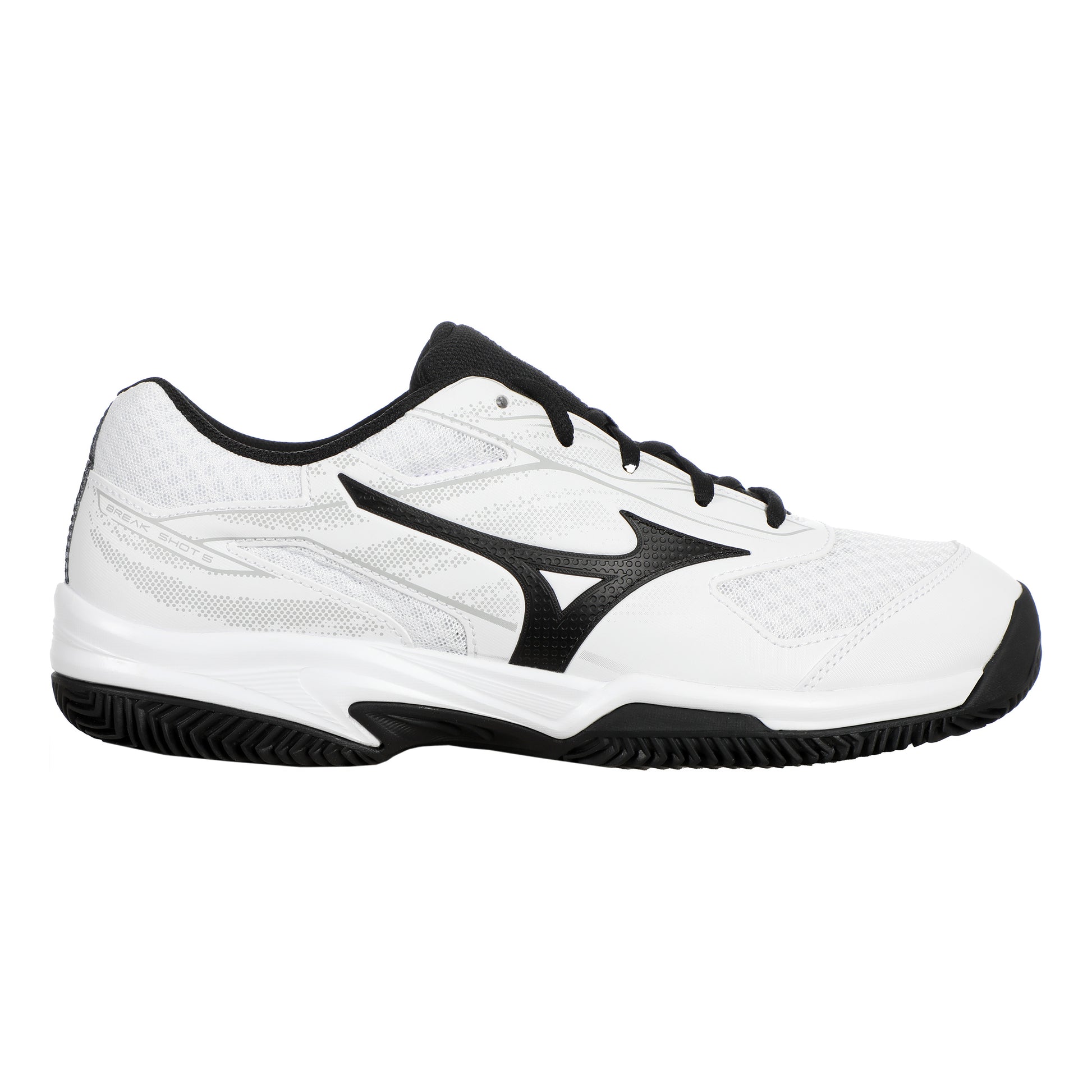 Mizuno Break Shot 5 Sko För Grus Herrar-Vit,Svart