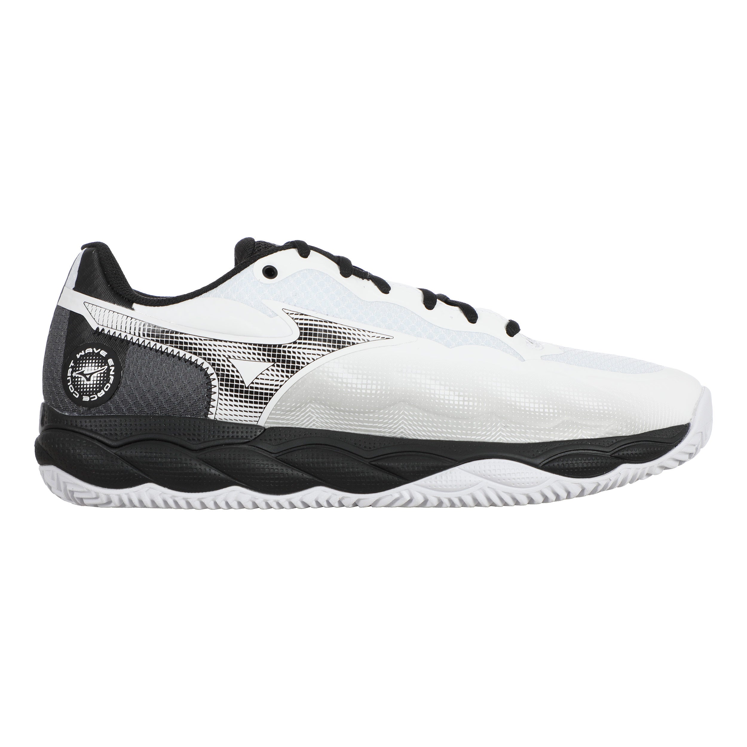 Mizuno Wave Enforce Court Sko För Grus Herrar-Vit,Svart