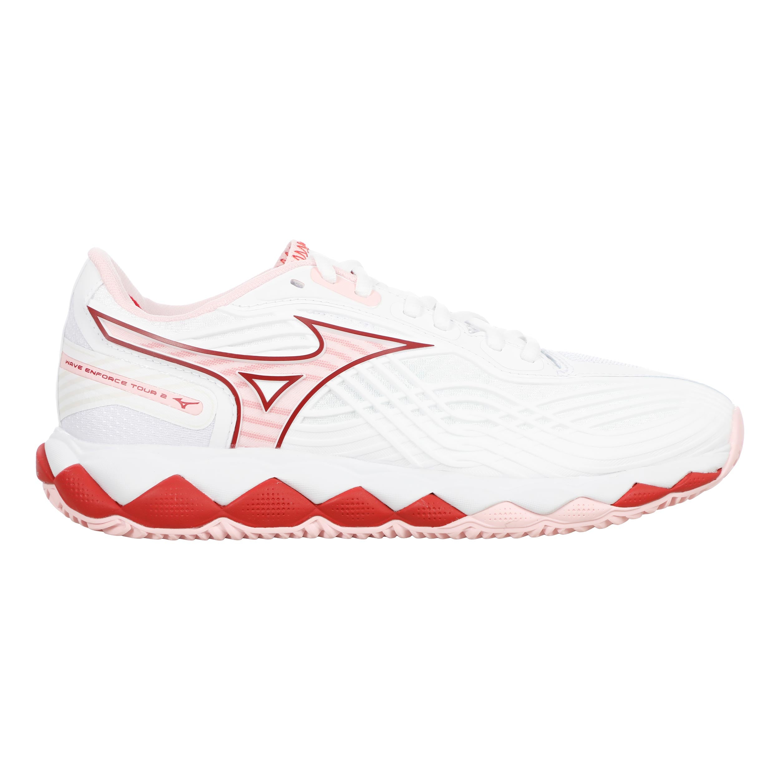 Mizuno Wave Enforce Tour 2 Sko för grus Damer - vit, bär