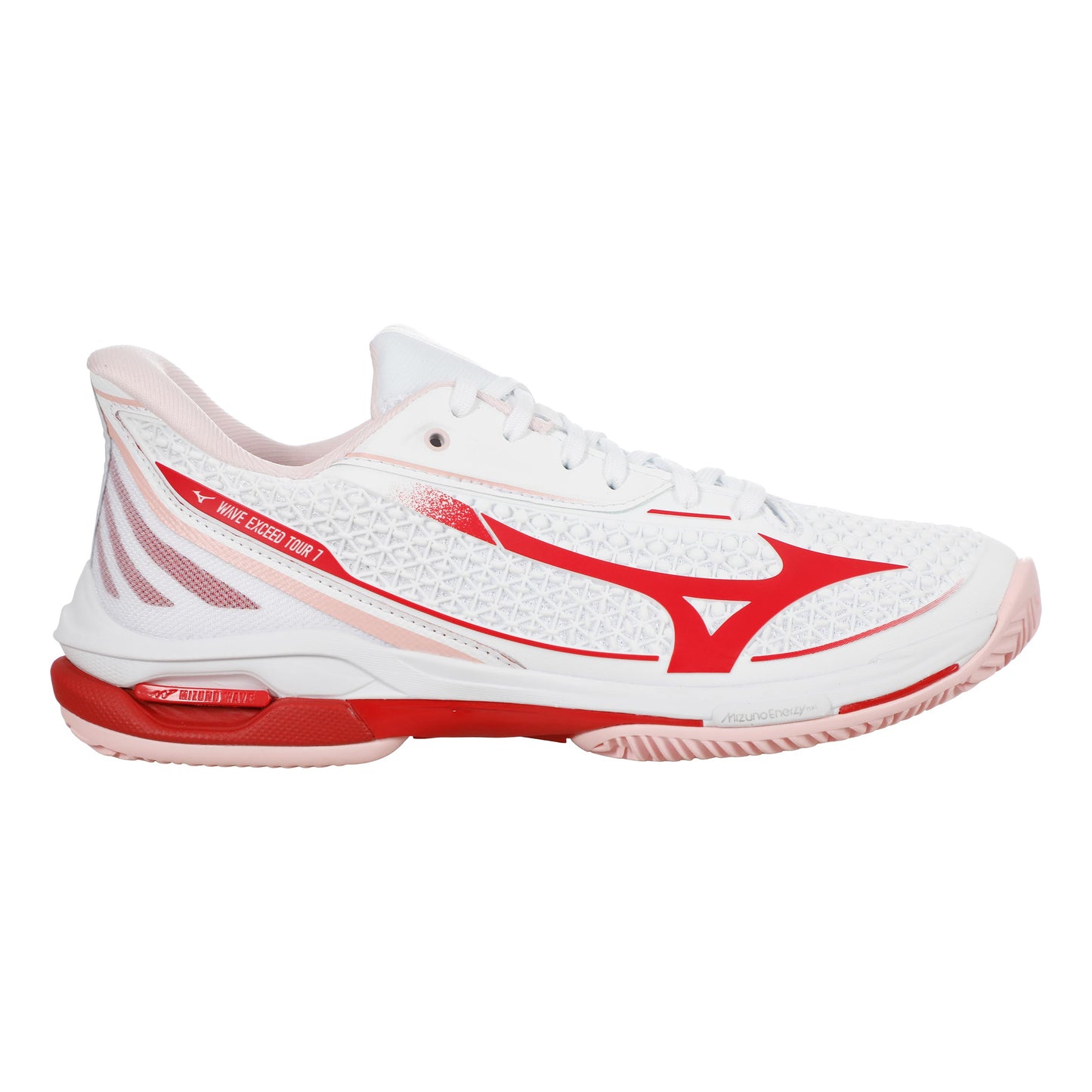 Mizuno Wave Exceed Tour 7 Sko för grus Damer - vit, röd