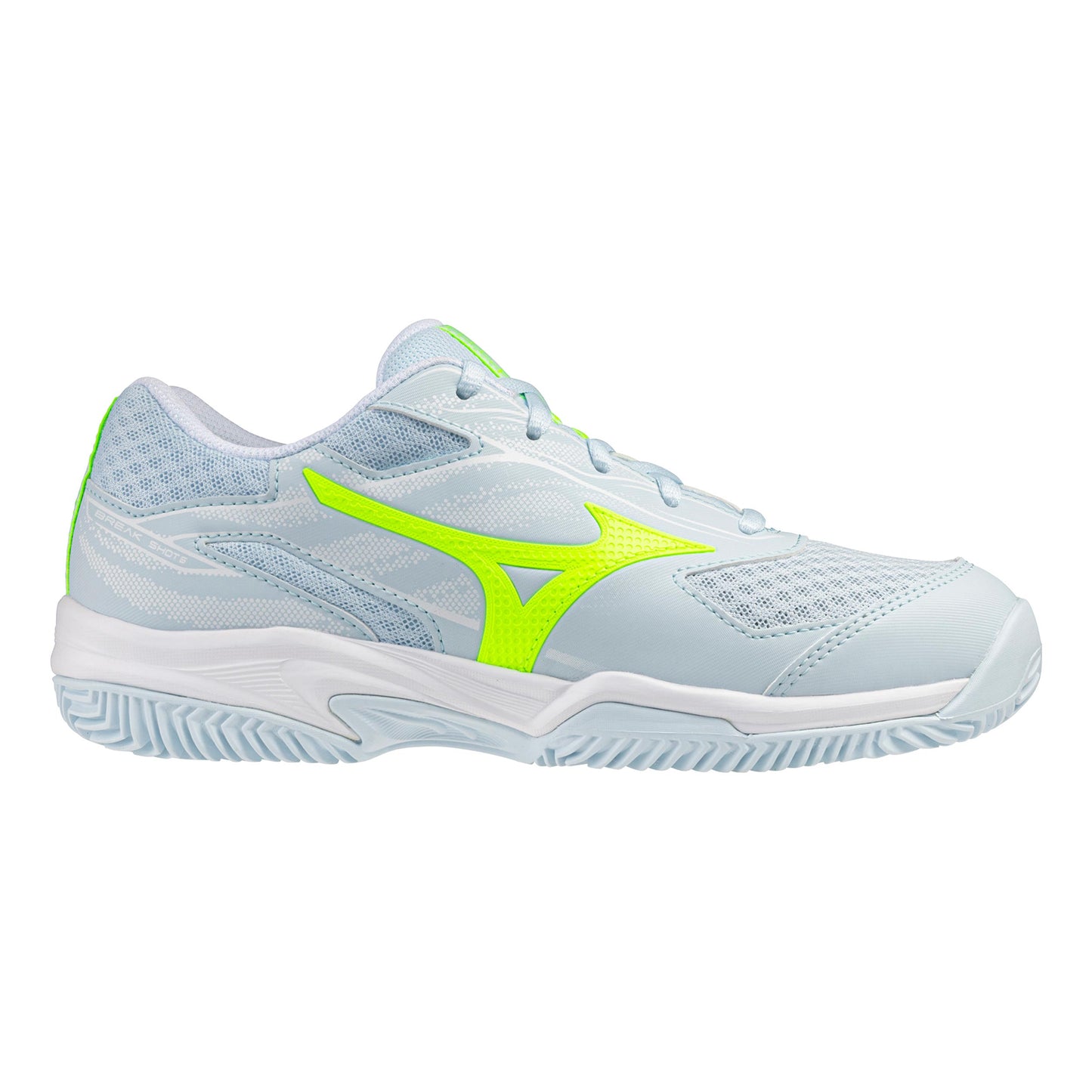 Mizuno Break Shot 5 Allroundsko Damer-vit, neongul