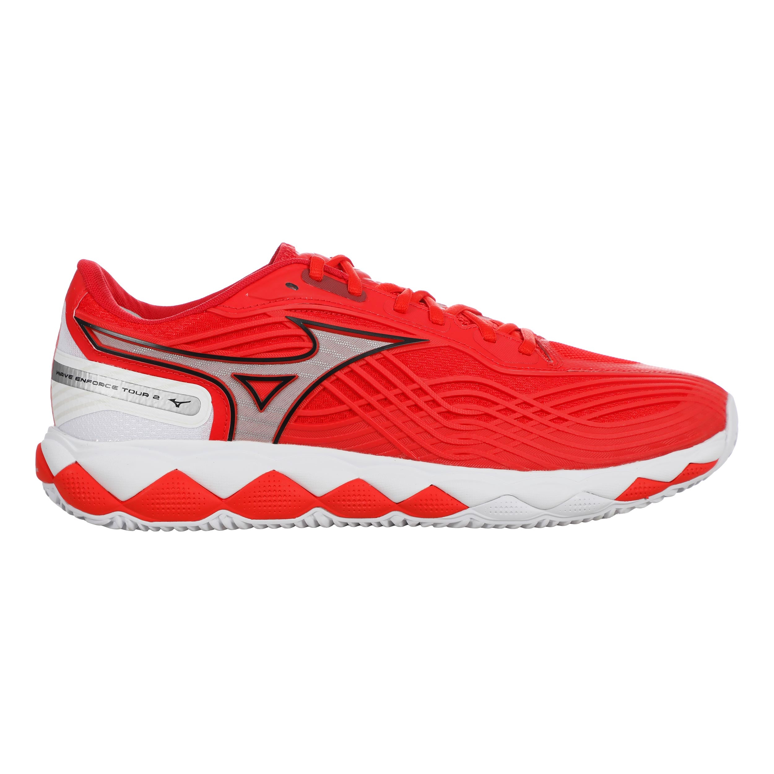 Mizuno Wave Enforce Tour 2 Sko för grus Herrar - röd, vit