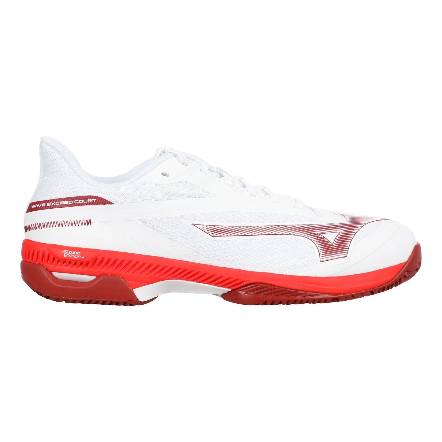 Mizuno Wave Exceed Court Sko för grus Herrar - vit, röd