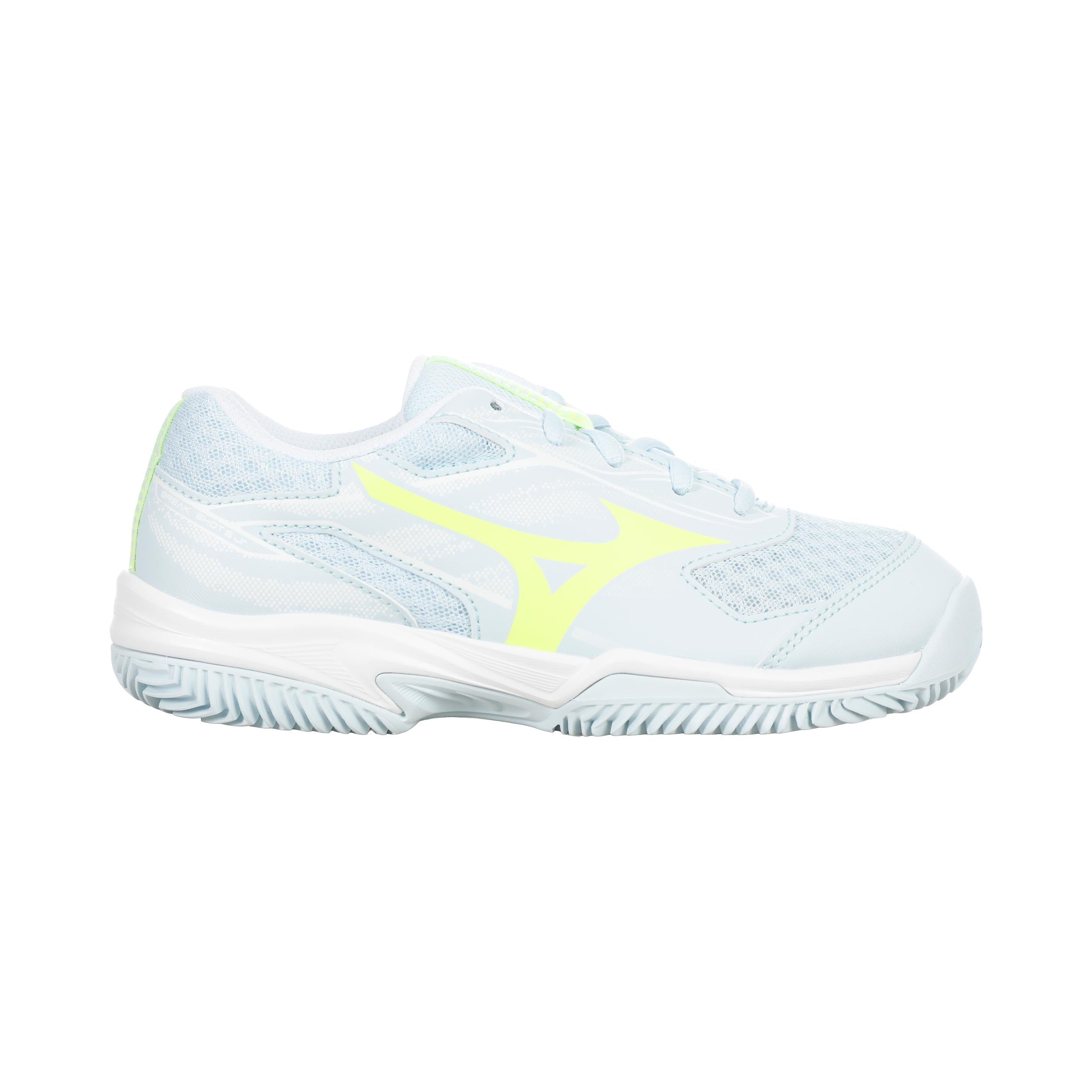 Mizuno Break Shot 5 Sko för grus Barn - vit, ljusblå