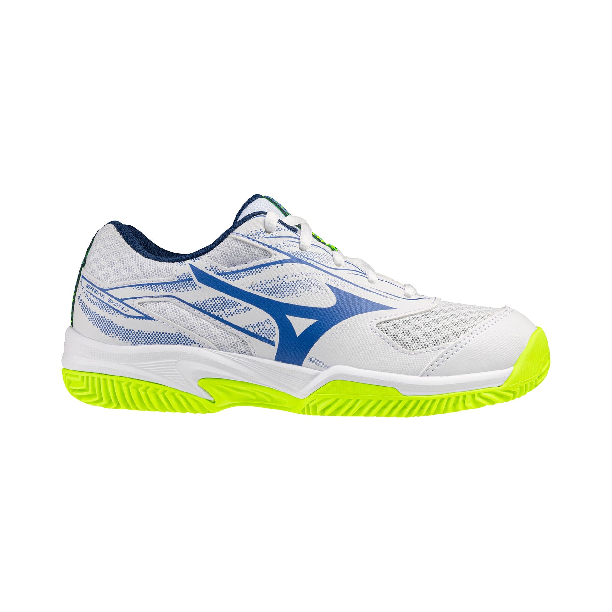 Mizuno Break Shot 5 Sko för grus Barn - vit, lime