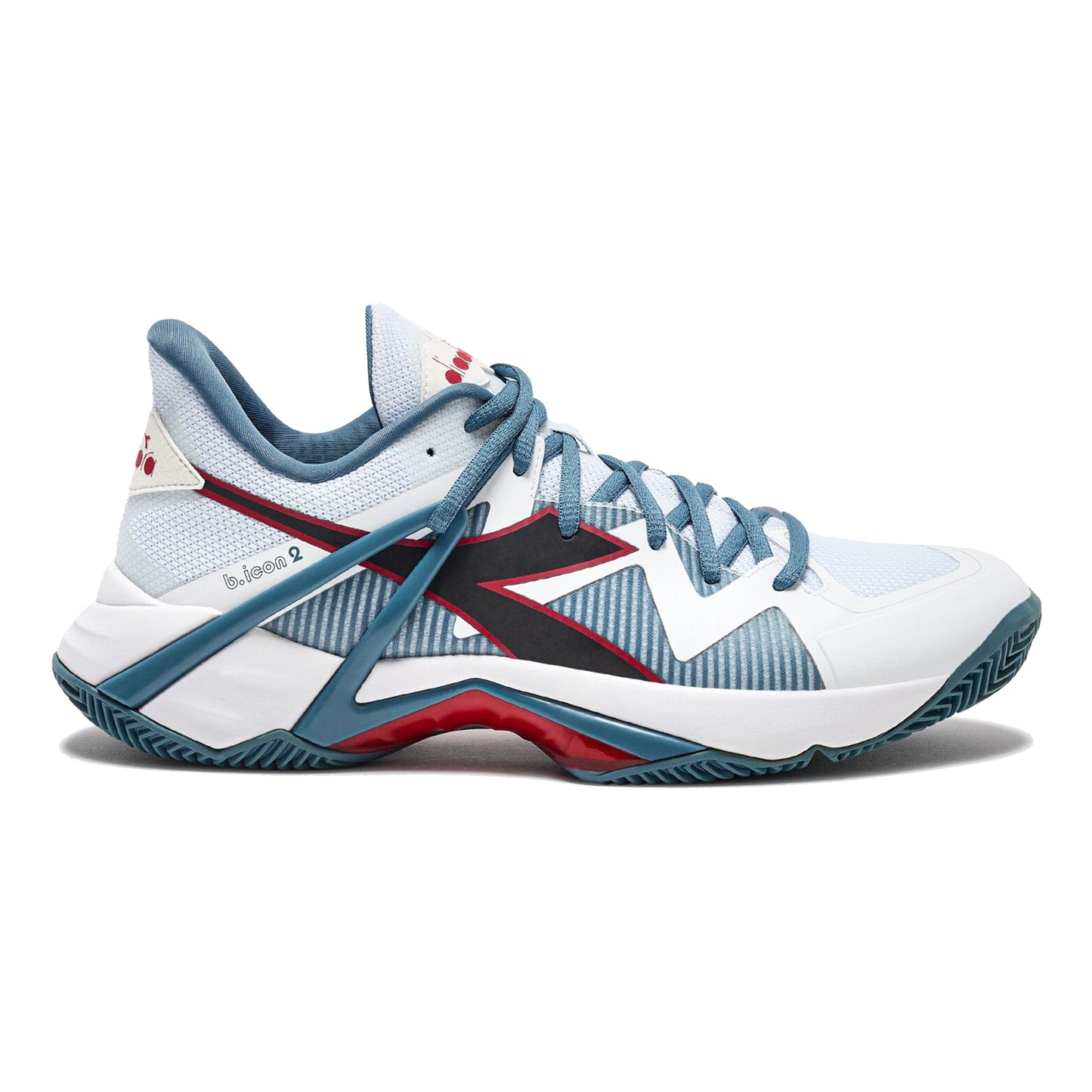 Diadora B.Icon 2 Sko för grus Herrar-vit,petrol