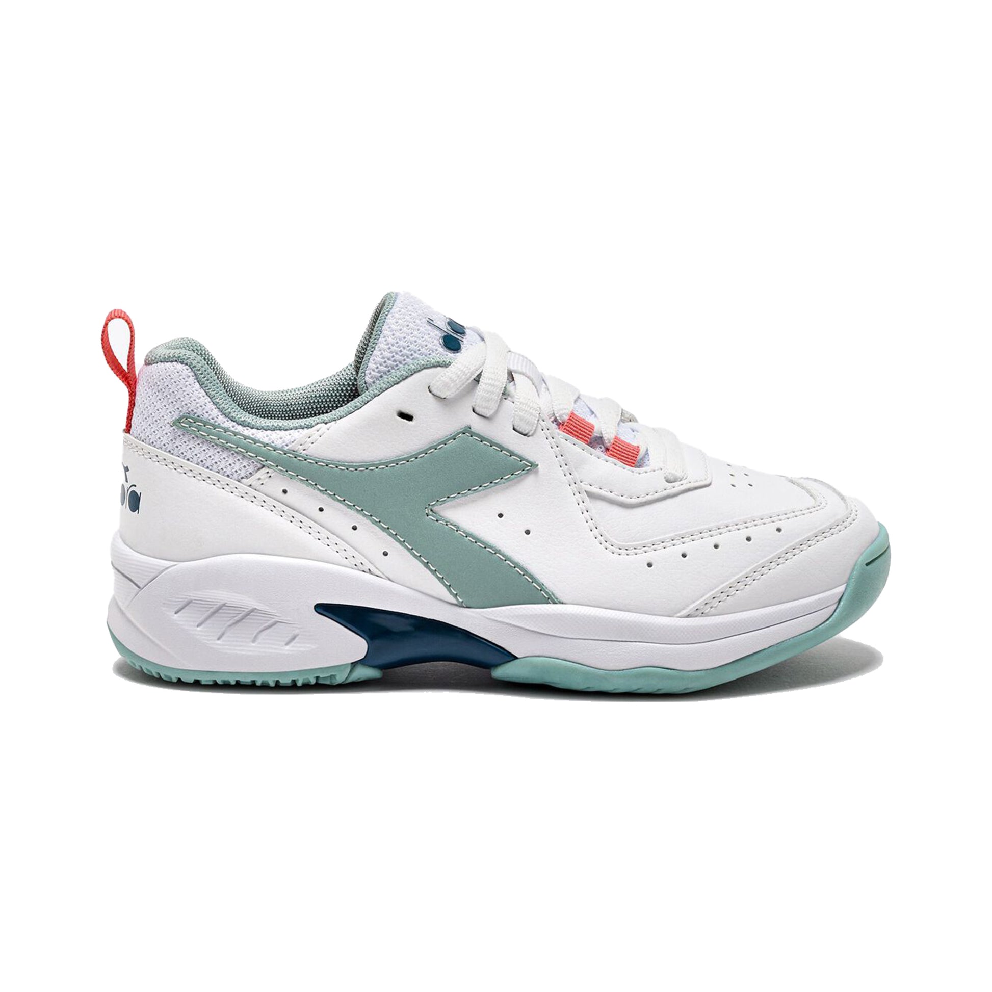 Diadora S. Challenge 5 SL AC Allroundsko Barn - vit, mint